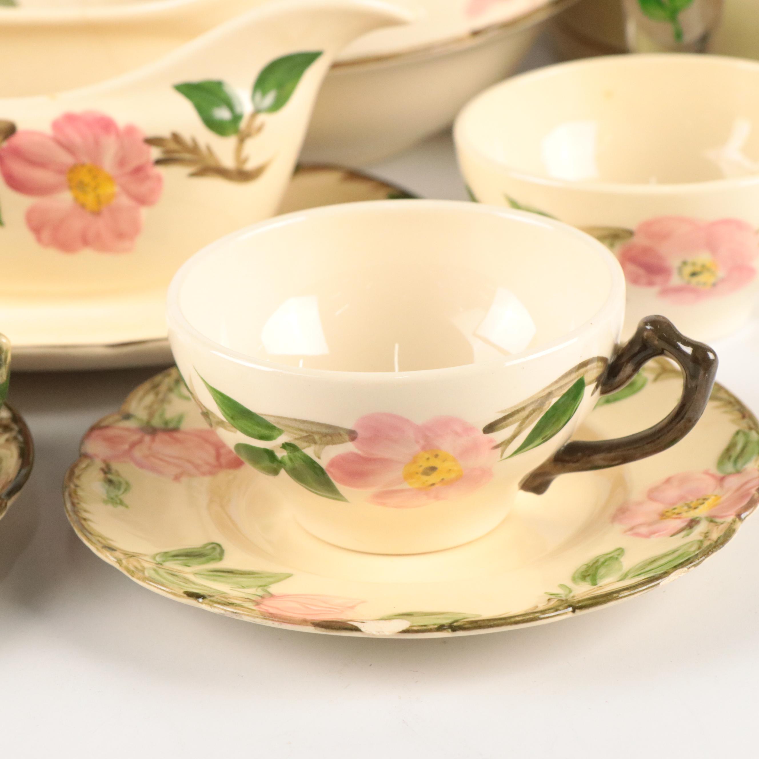 Franciscan "Desert Rose" Ceramic Dinnerware, Pitcher and Vase