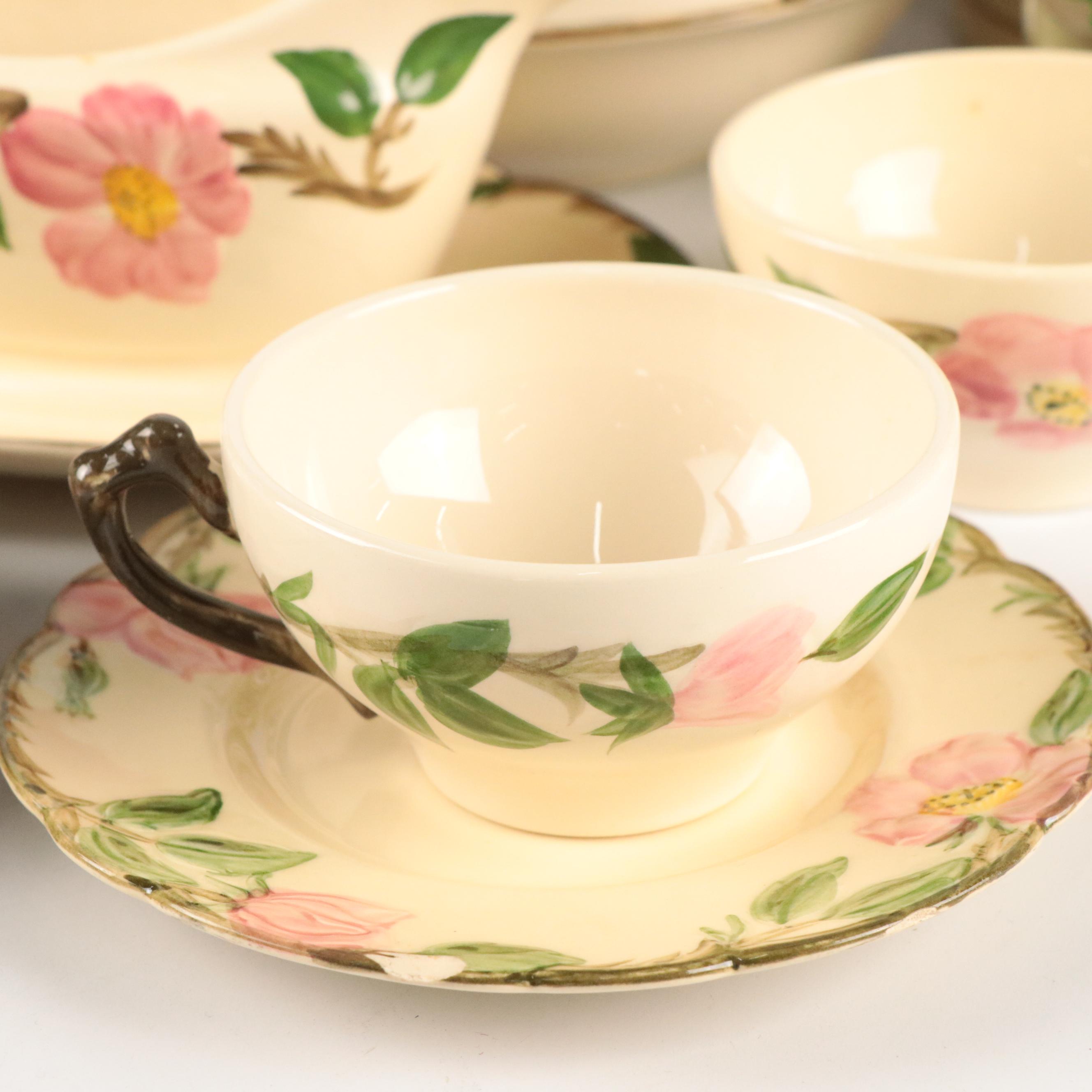 Franciscan "Desert Rose" Ceramic Dinnerware, Pitcher and Vase