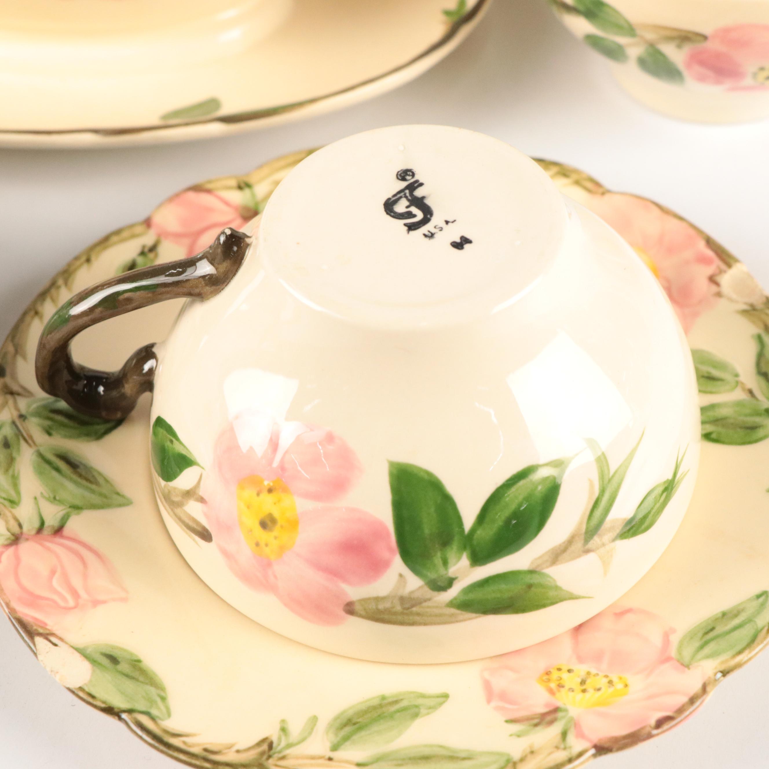 Franciscan "Desert Rose" Ceramic Dinnerware, Pitcher and Vase