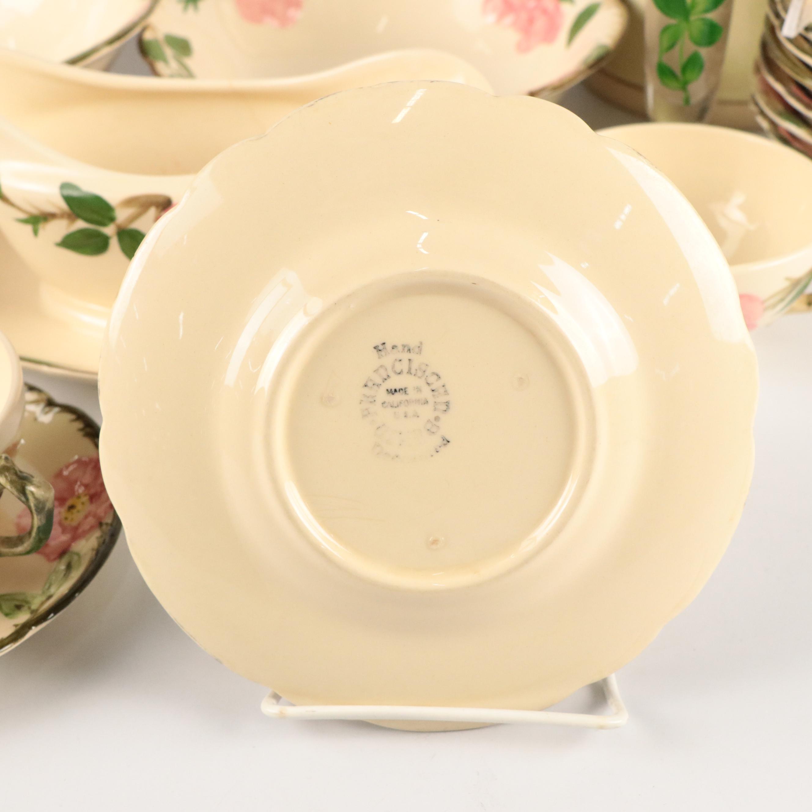 Franciscan "Desert Rose" Ceramic Dinnerware, Pitcher and Vase