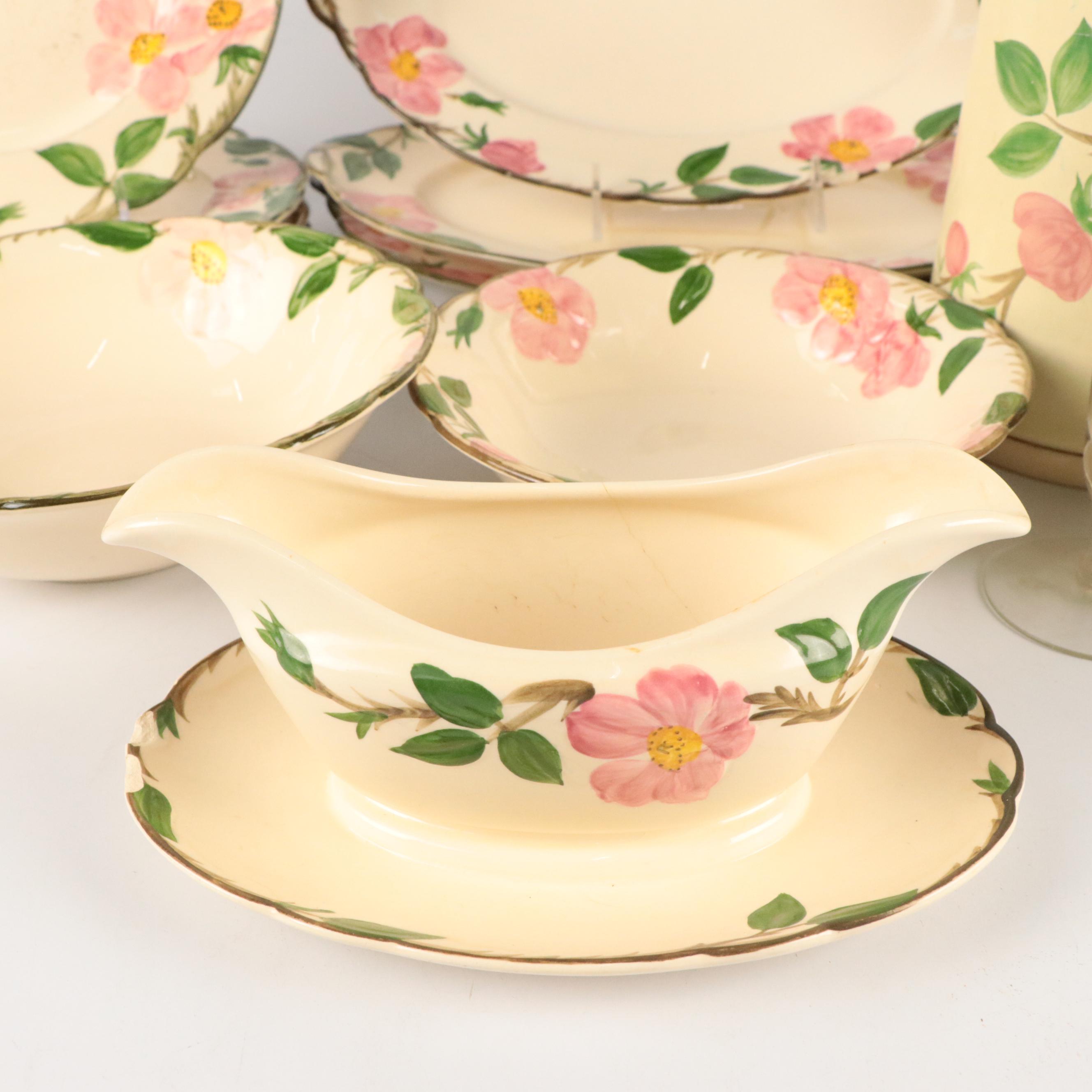 Franciscan "Desert Rose" Ceramic Dinnerware, Pitcher and Vase