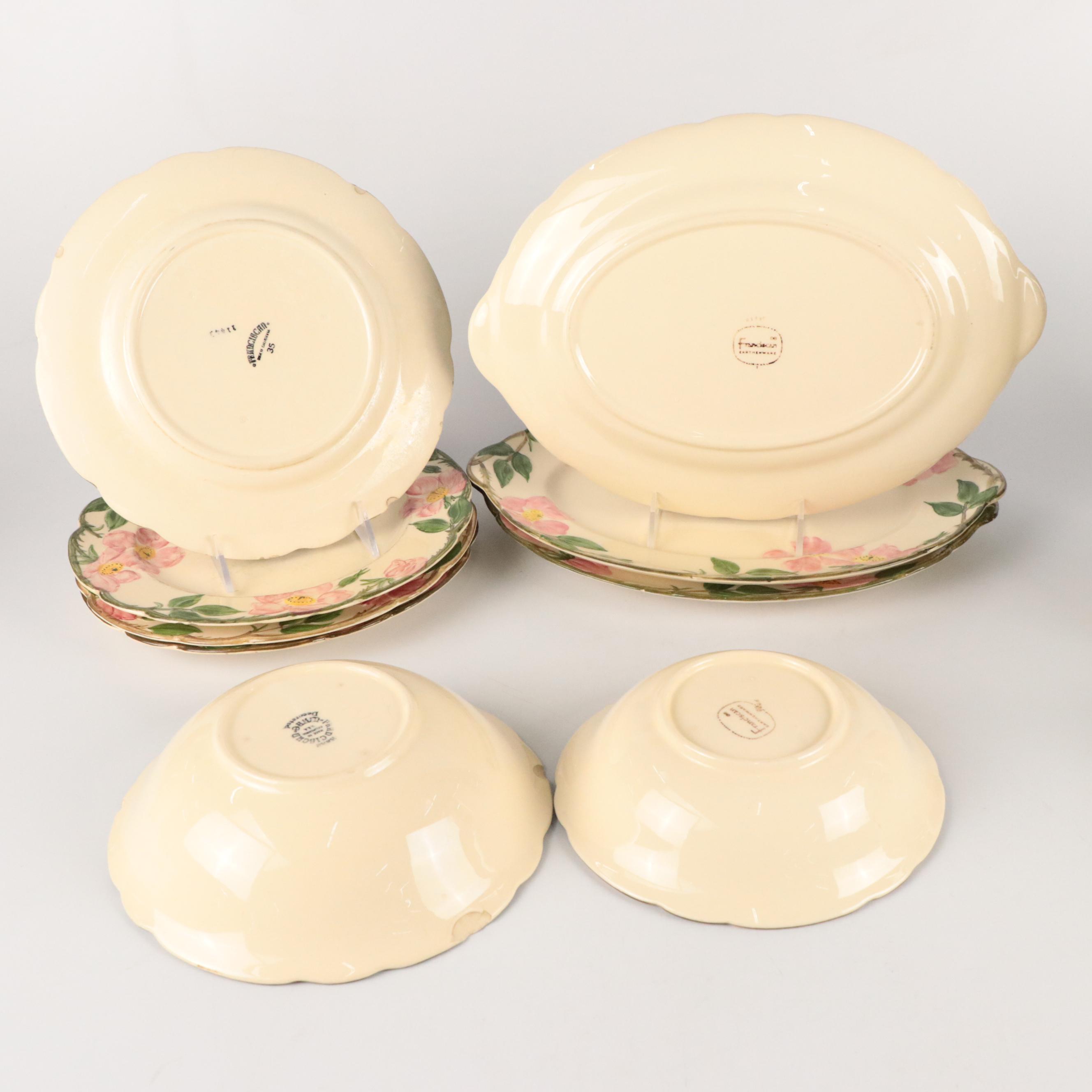 Franciscan "Desert Rose" Ceramic Dinnerware, Pitcher and Vase