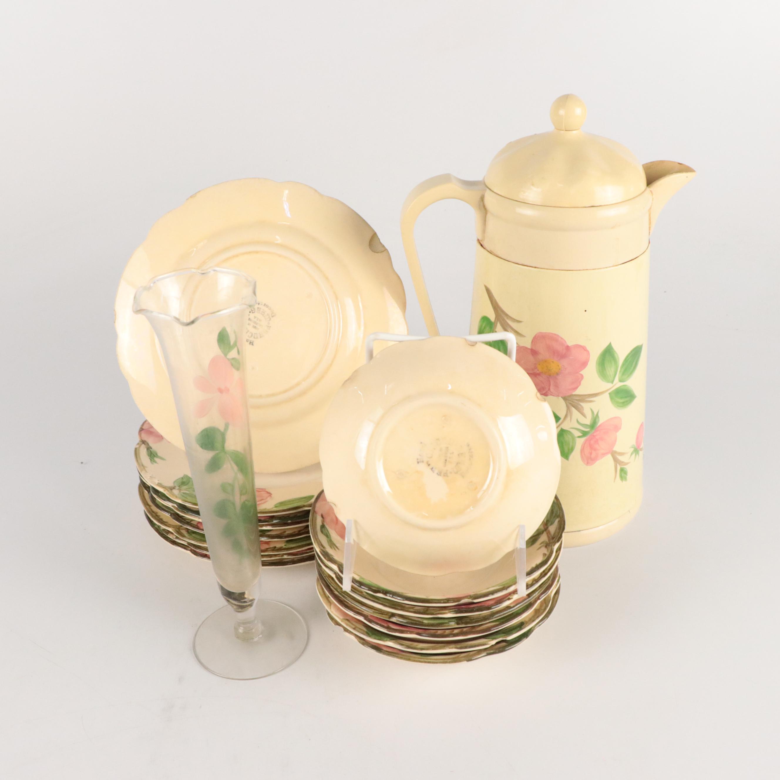 Franciscan "Desert Rose" Ceramic Dinnerware, Pitcher and Vase