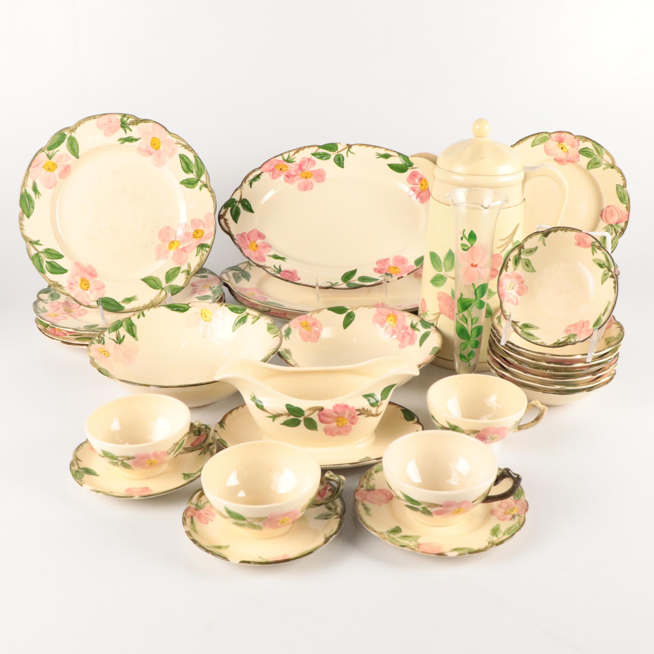 Franciscan "Desert Rose" Ceramic Dinnerware, Pitcher and Vase