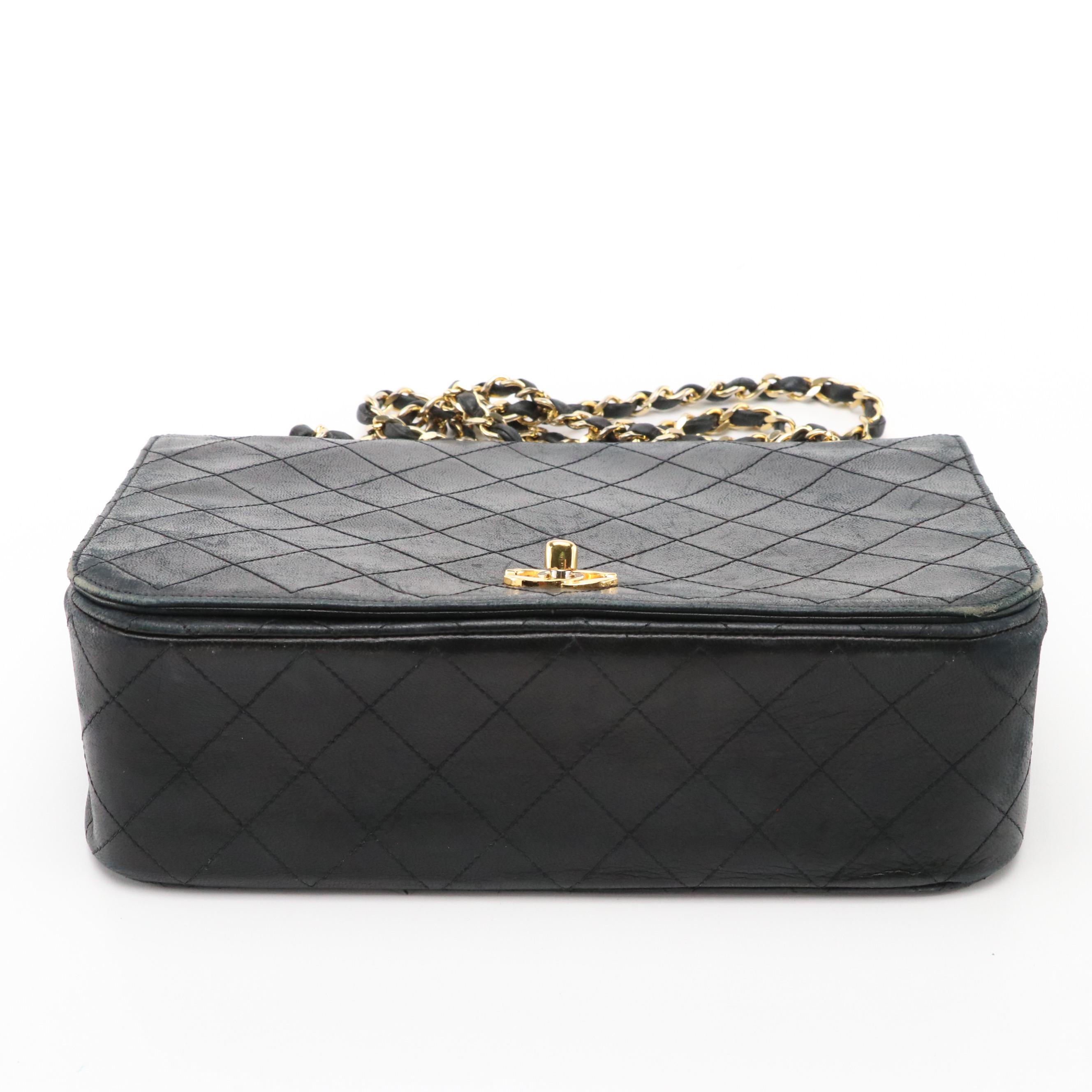 Chanel Timeless Classique Matelassé Lambskin CC Medium Flap Shoulder Bag