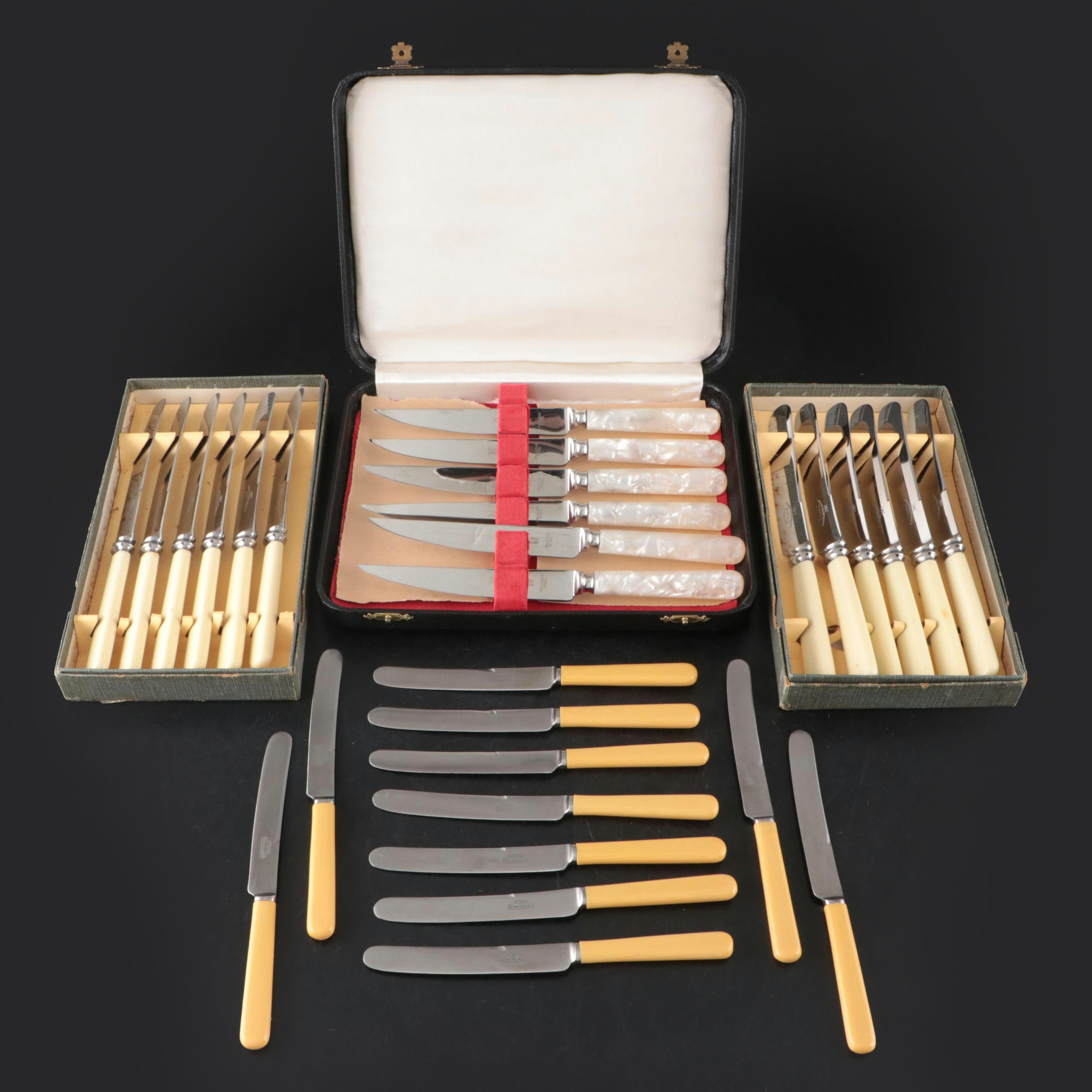 Firth with Other Celluloid and Faux Mother-of-Pearl Handled Knives