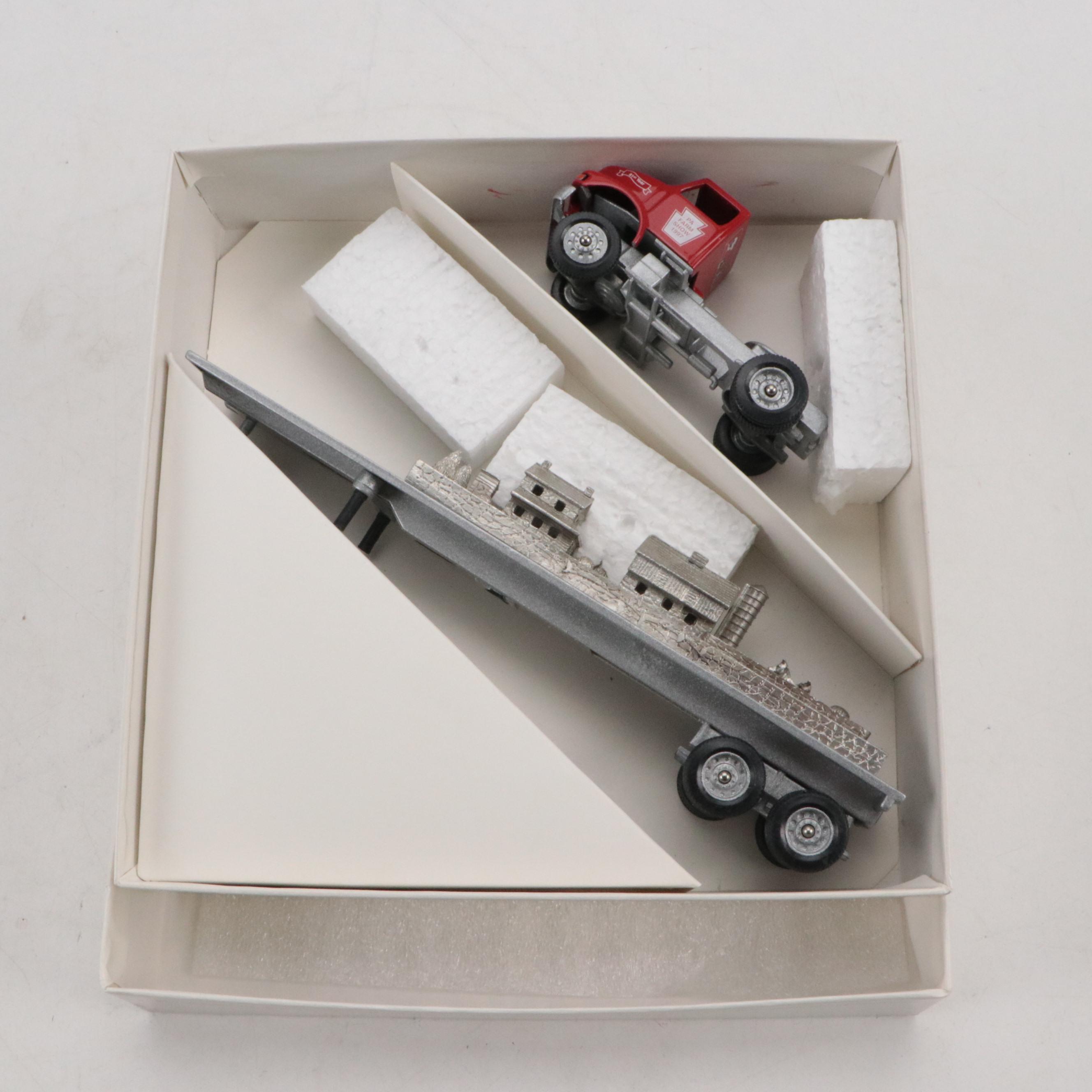 Winross Rutter's Commemorative Model Trucks with Pen Holders and Bank