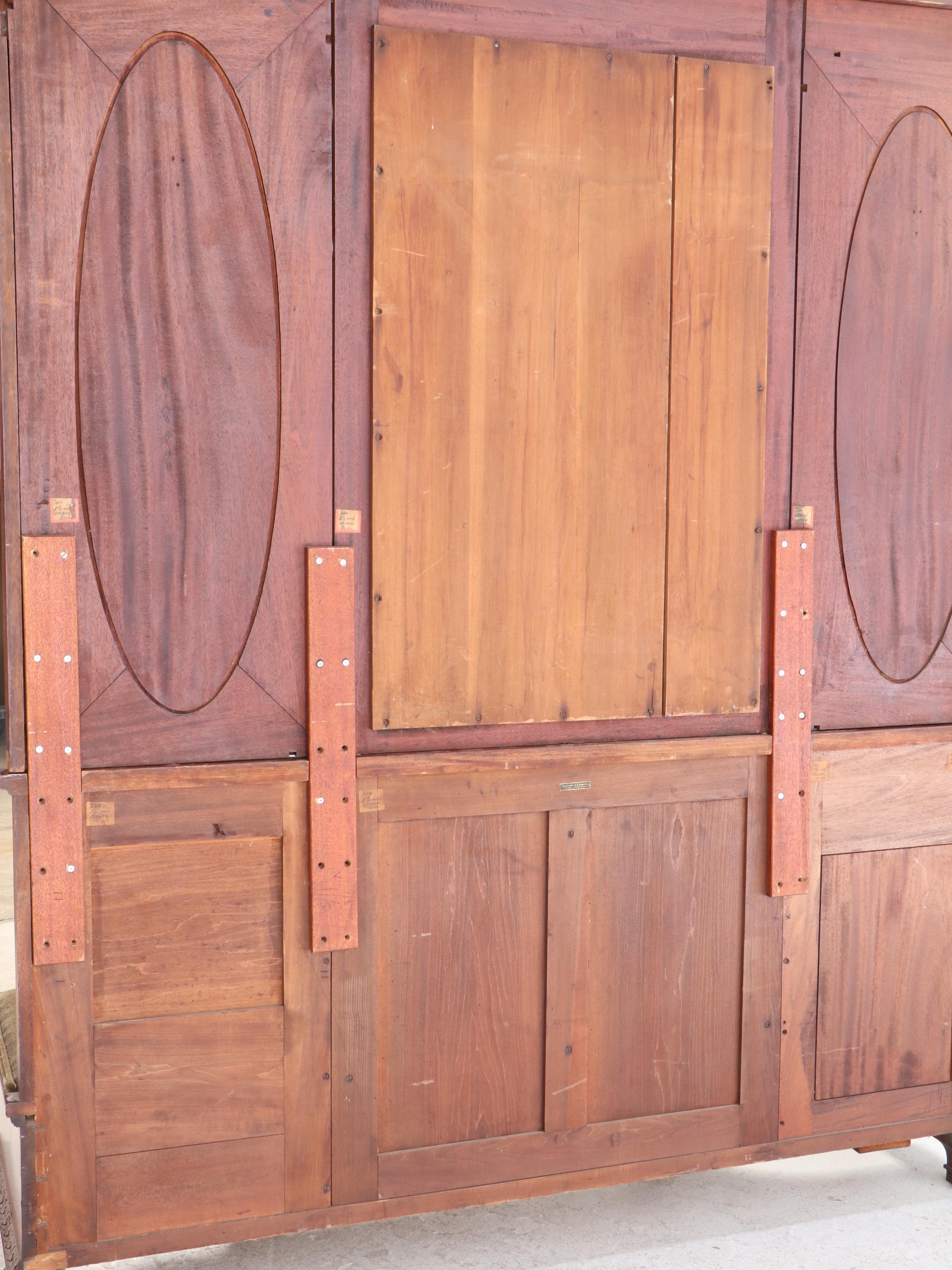 Edwardian Mahogany Mirror-Back Hall Stand, Early 20th Century