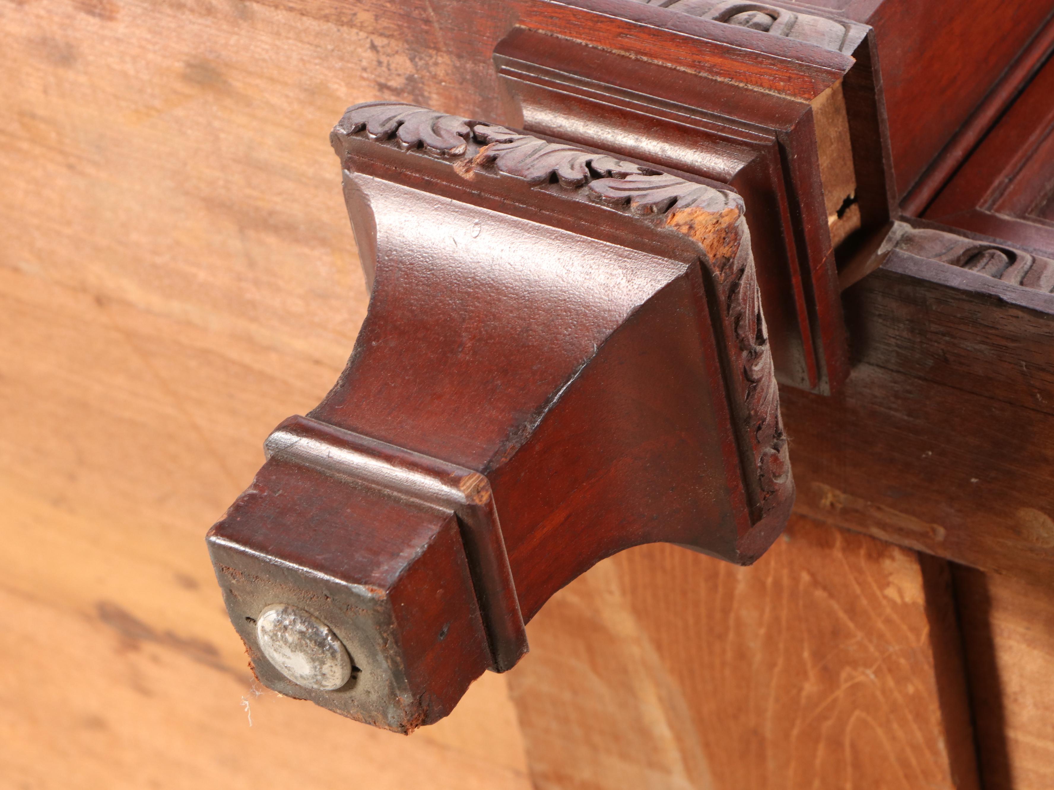 Edwardian Mahogany Mirror-Back Hall Stand, Early 20th Century