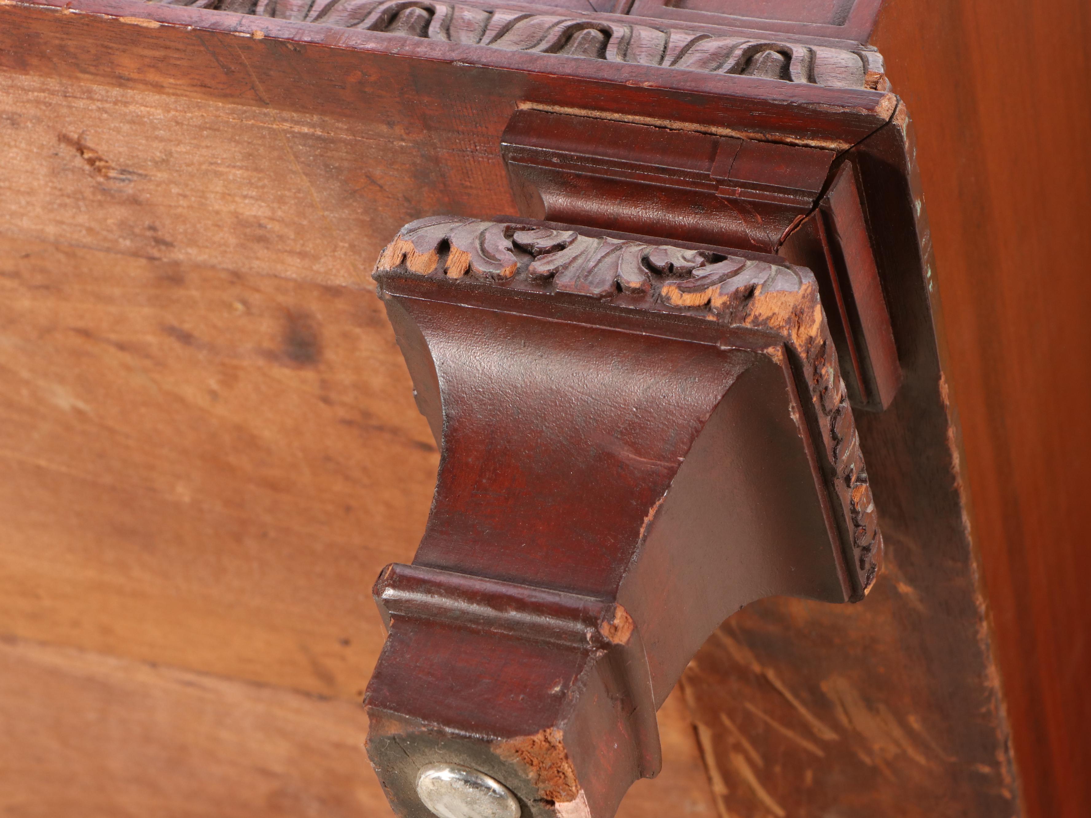 Edwardian Mahogany Mirror-Back Hall Stand, Early 20th Century