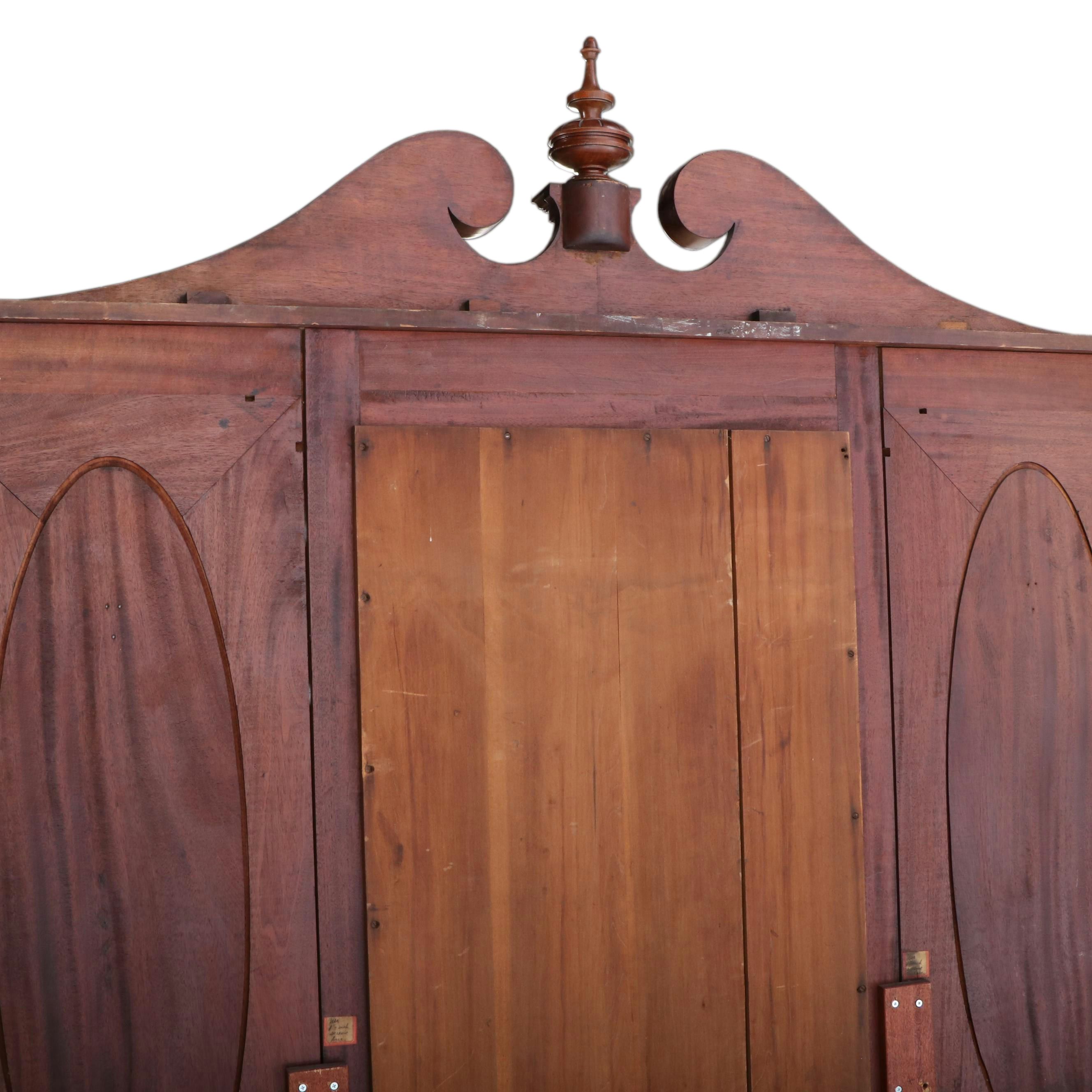 Edwardian Mahogany Mirror-Back Hall Stand, Early 20th Century