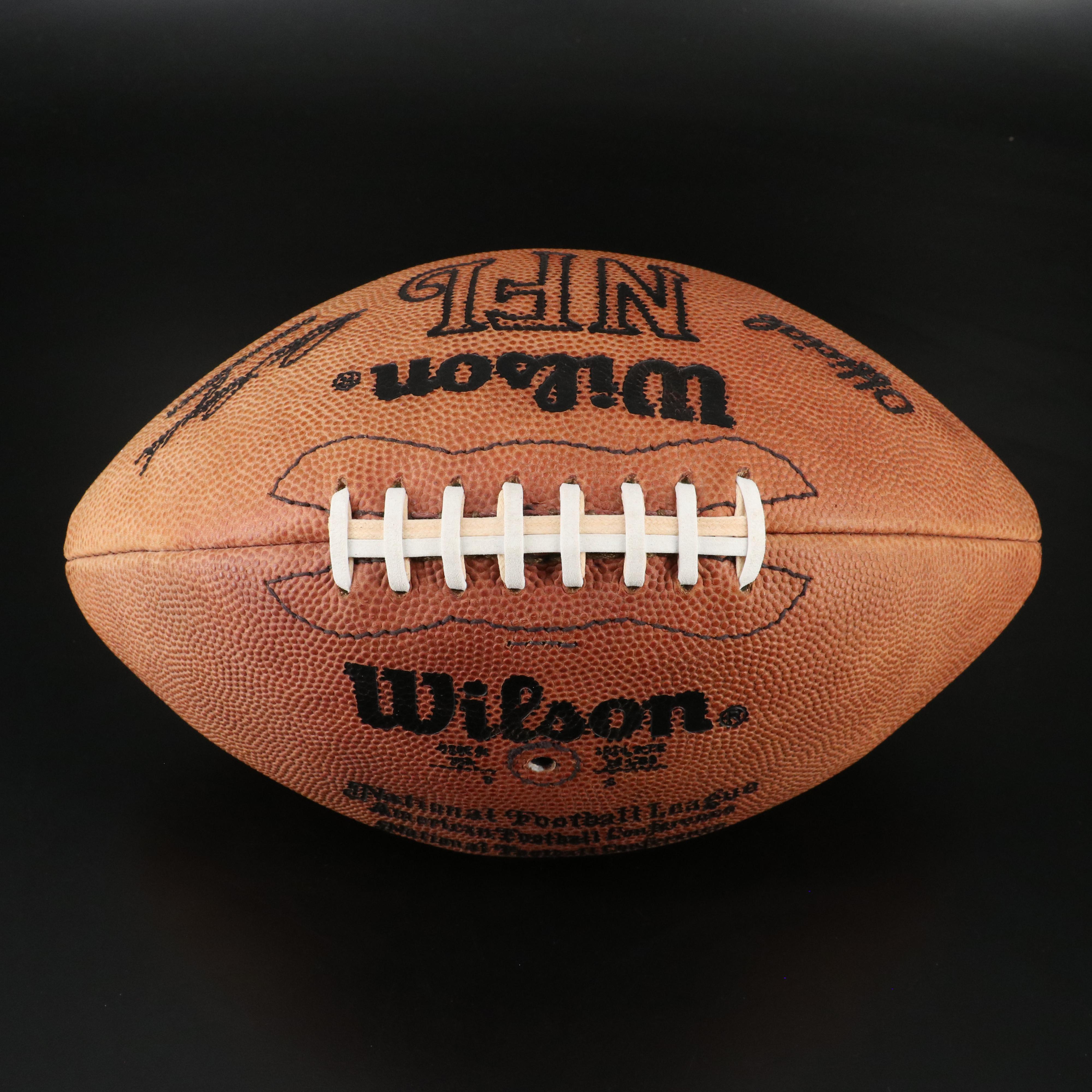 Herschel Walker Signed Wilson Official NFL Football with Display