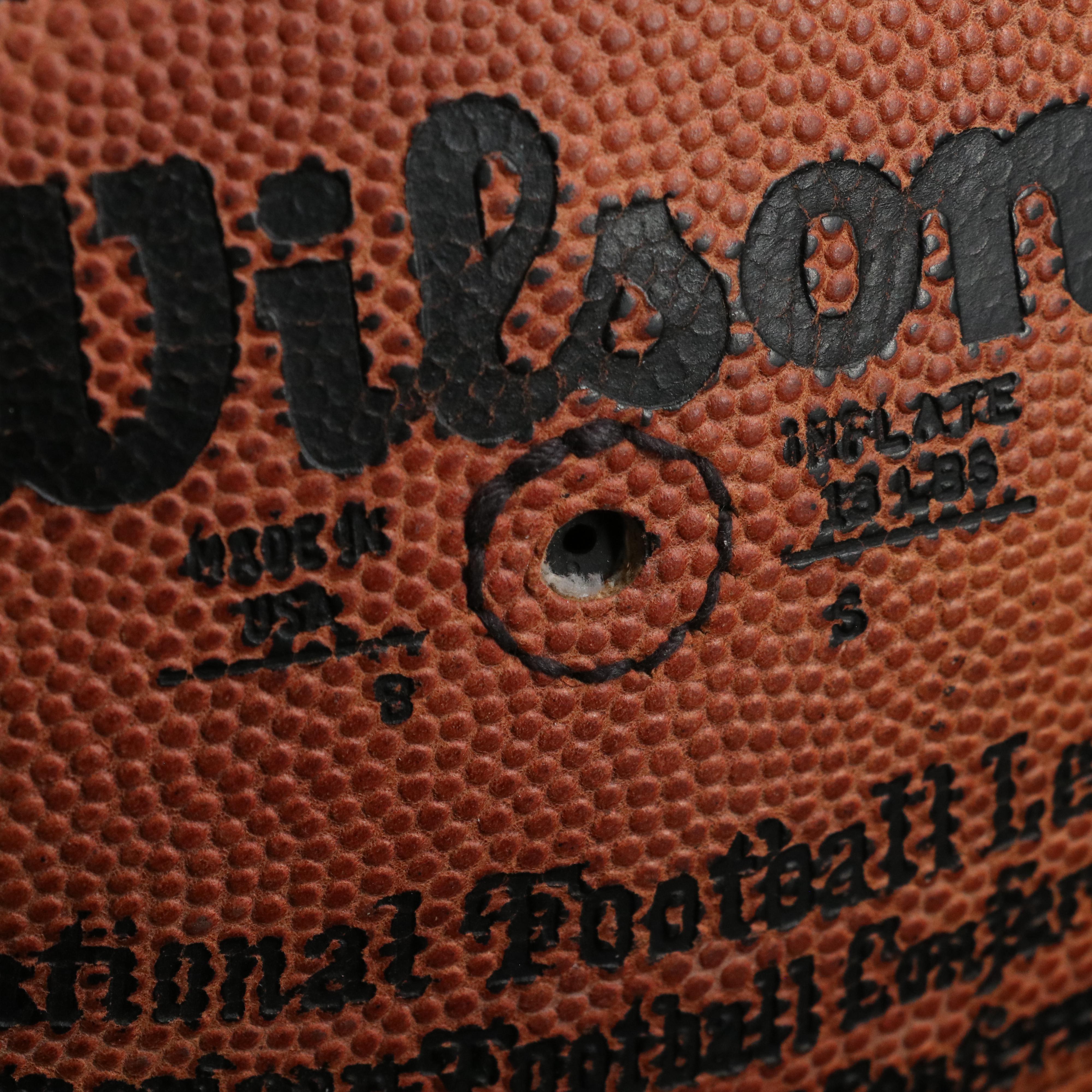 Herschel Walker Signed Wilson Official NFL Football with Display