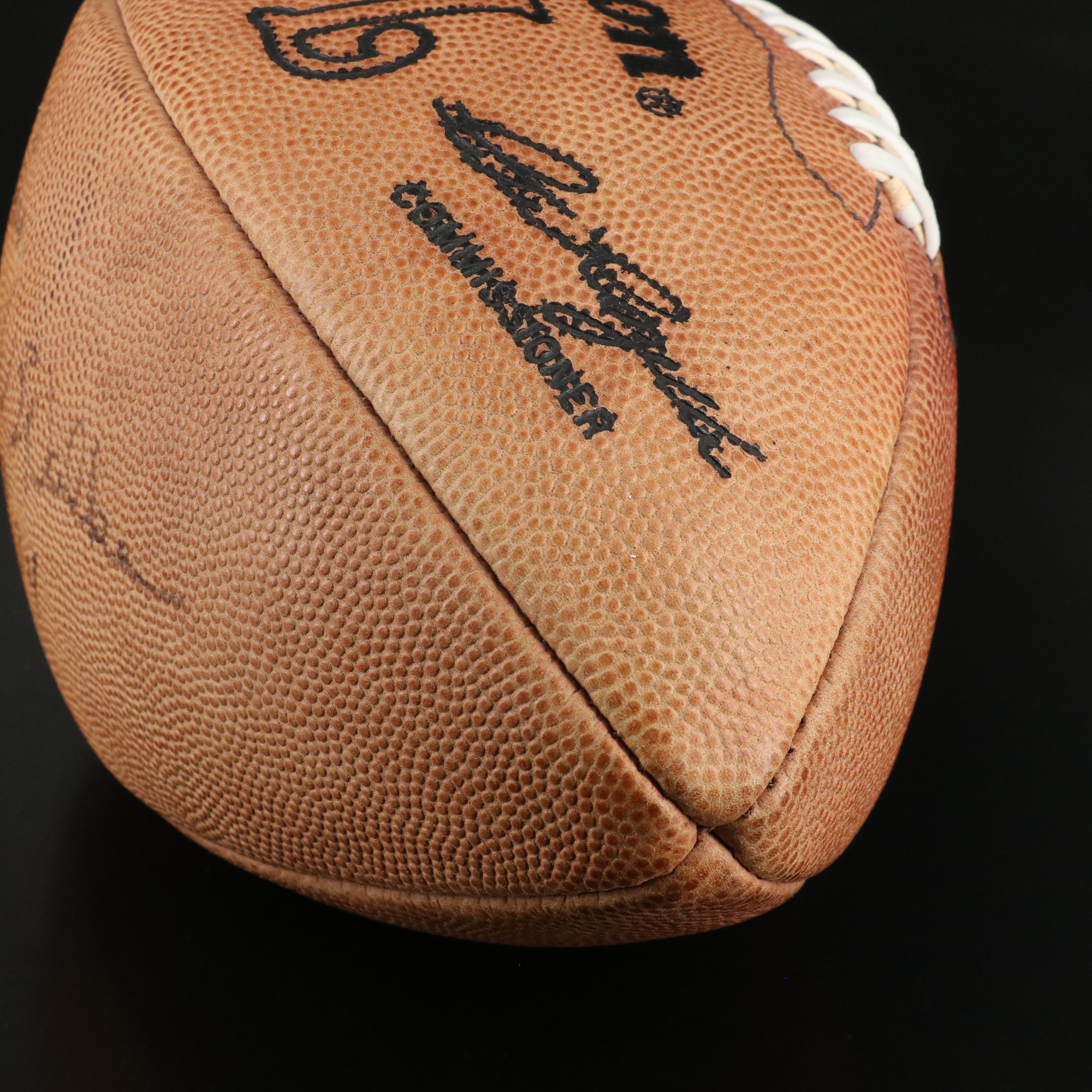 Herschel Walker Signed Wilson Official NFL Football with Display