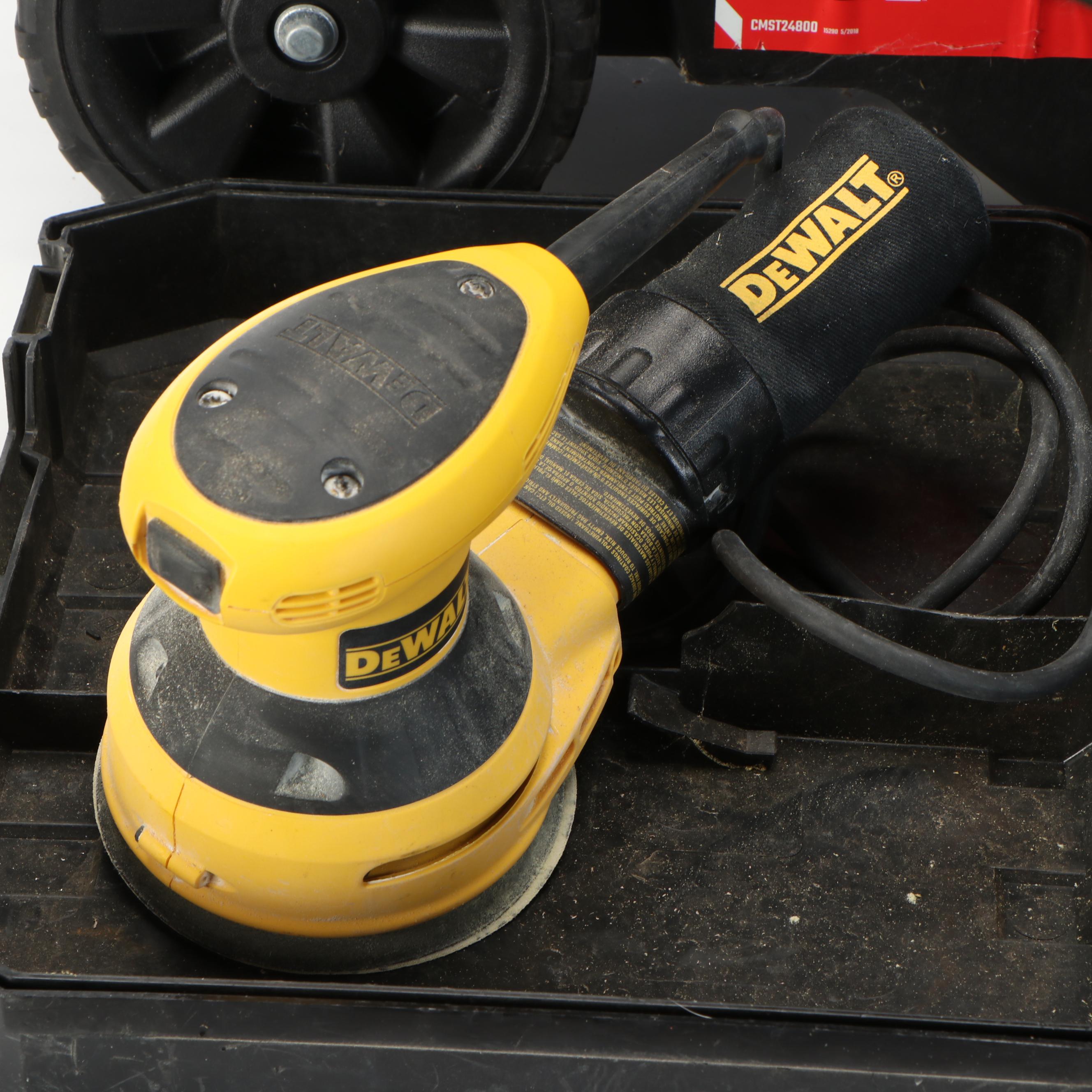 DeWalt Circular Saw and Orbit Palm Sander with Bosch Palm Router and Other Tools