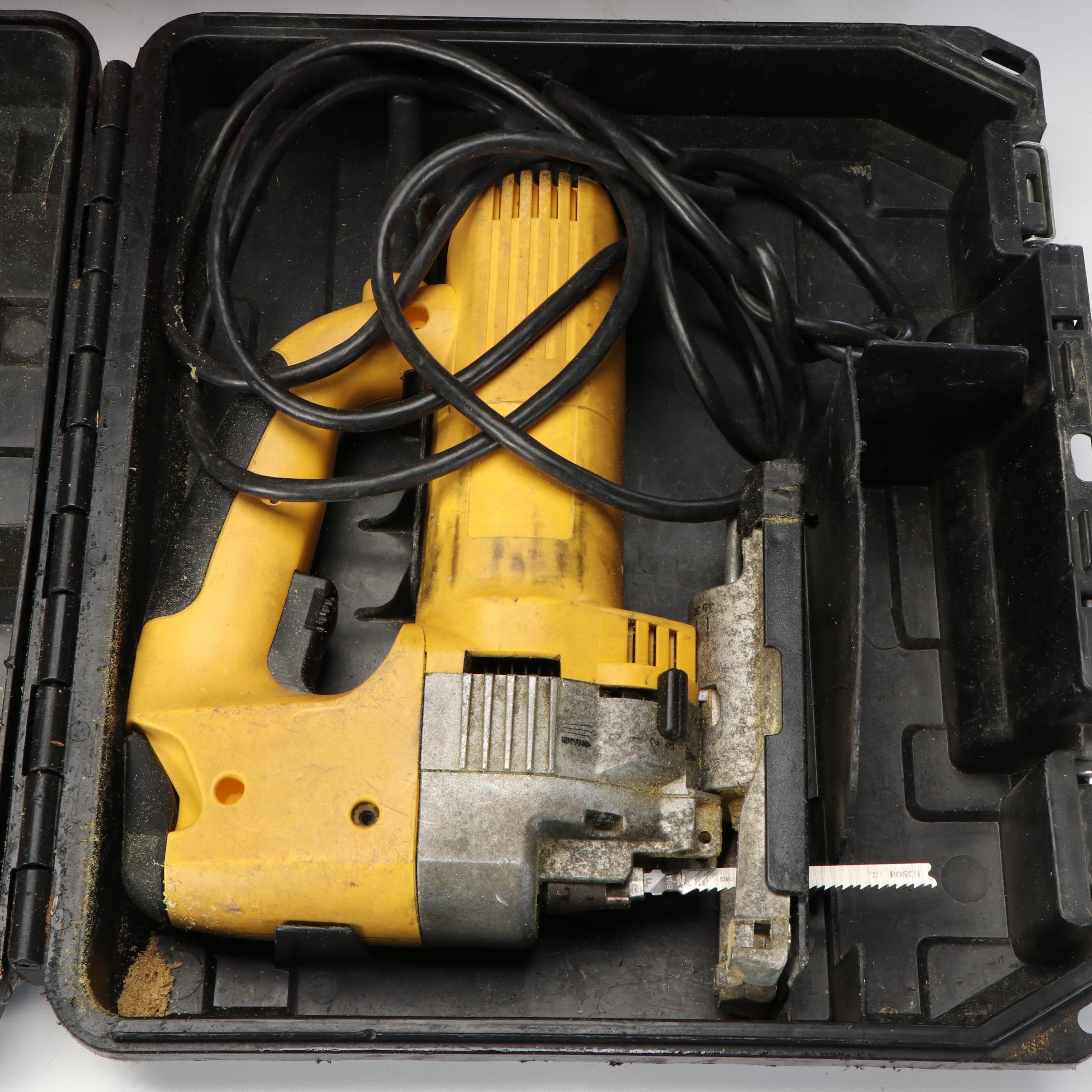 DeWalt Circular Saw and Orbit Palm Sander with Bosch Palm Router and Other Tools
