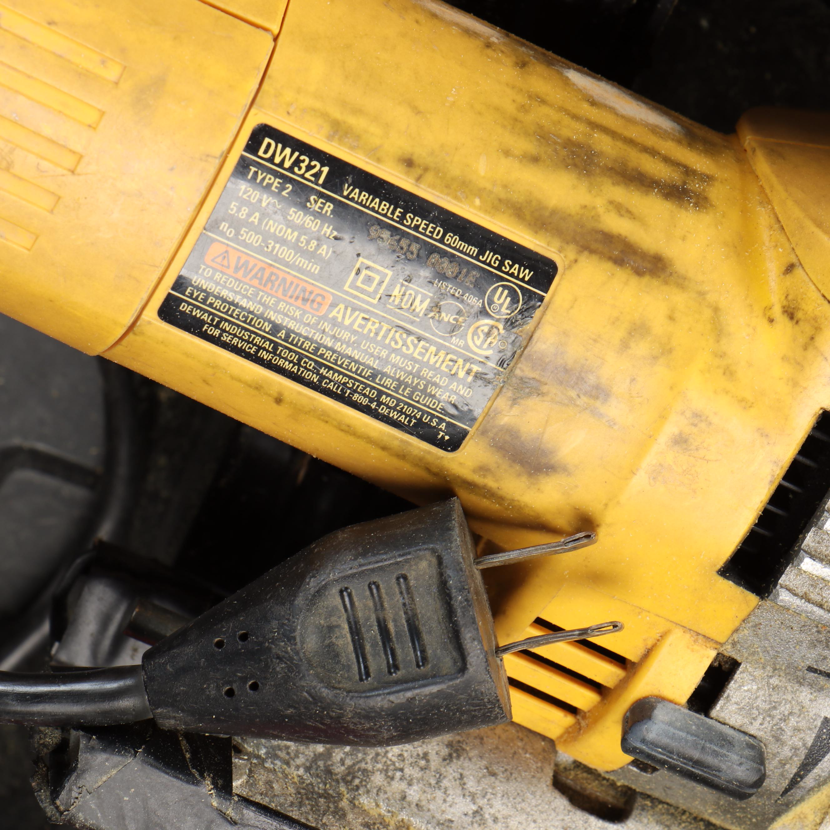 DeWalt Circular Saw and Orbit Palm Sander with Bosch Palm Router and Other Tools