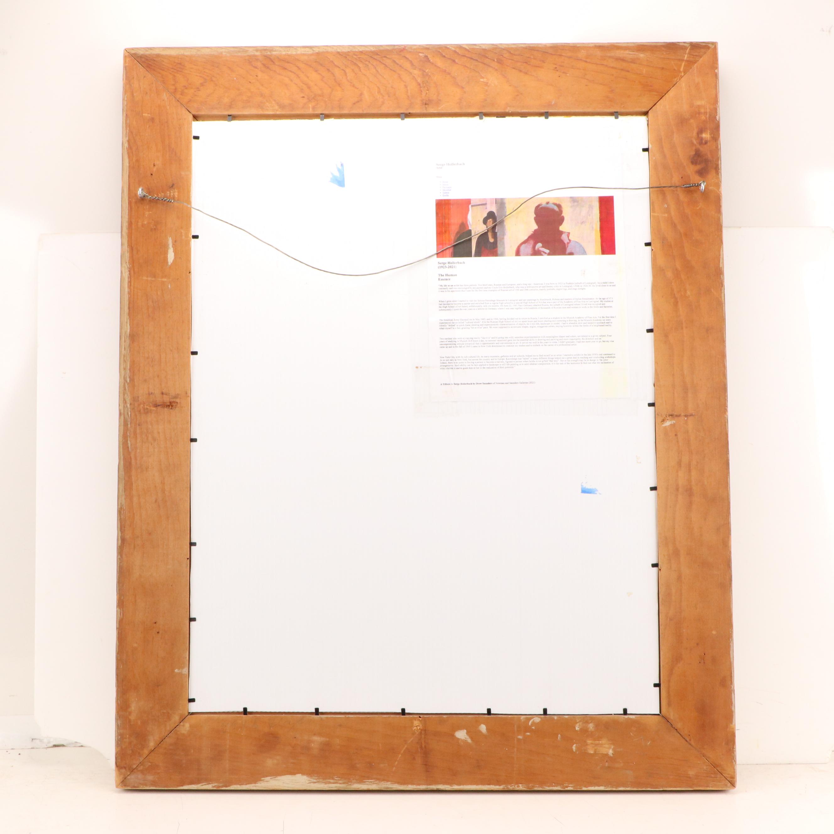 Serge Hollerbach Figural Modern Oil Painting, 1961