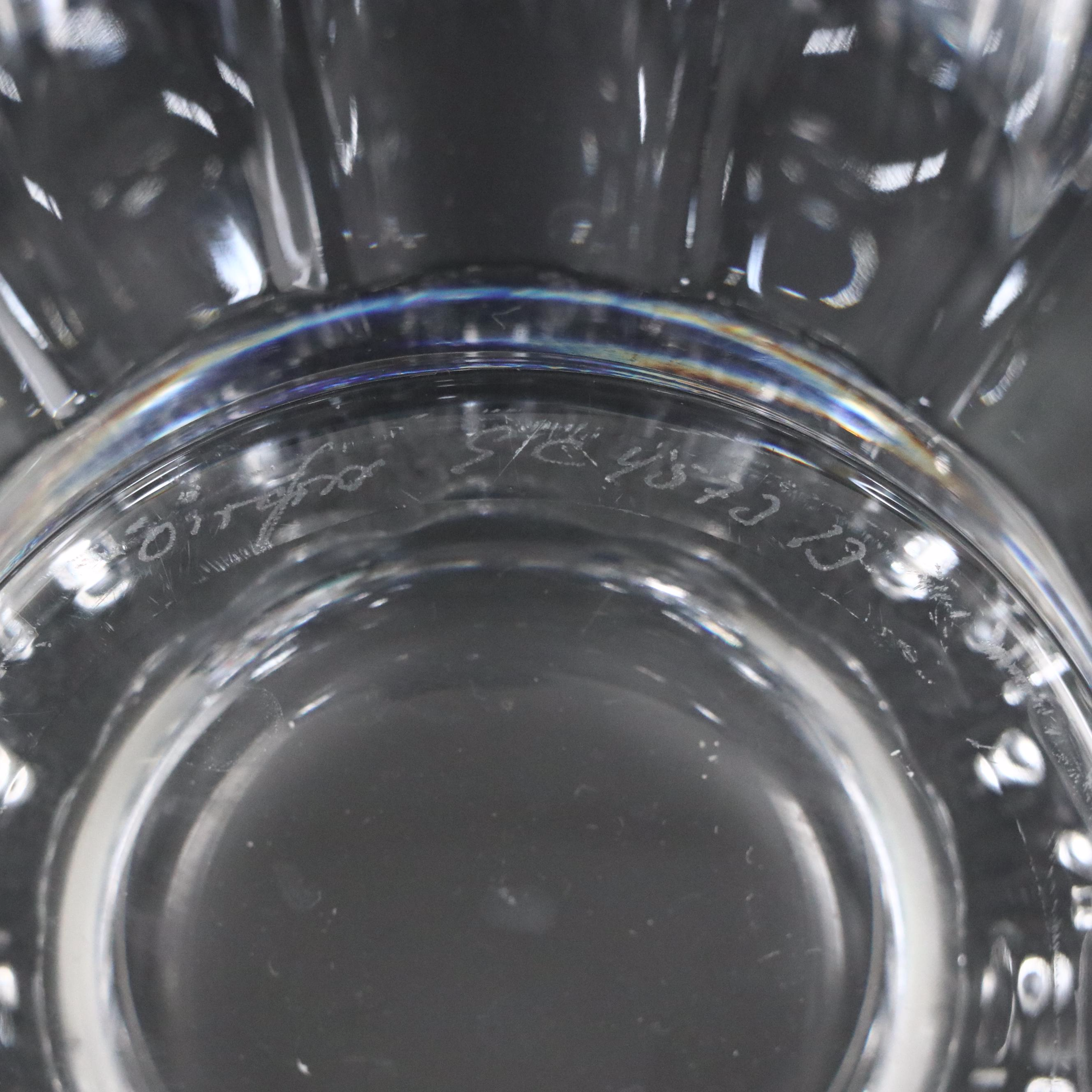 Tiffany & Co. "Rock Cut" Crystal Vase with Orrefors "San Michele" Crystal Bowl