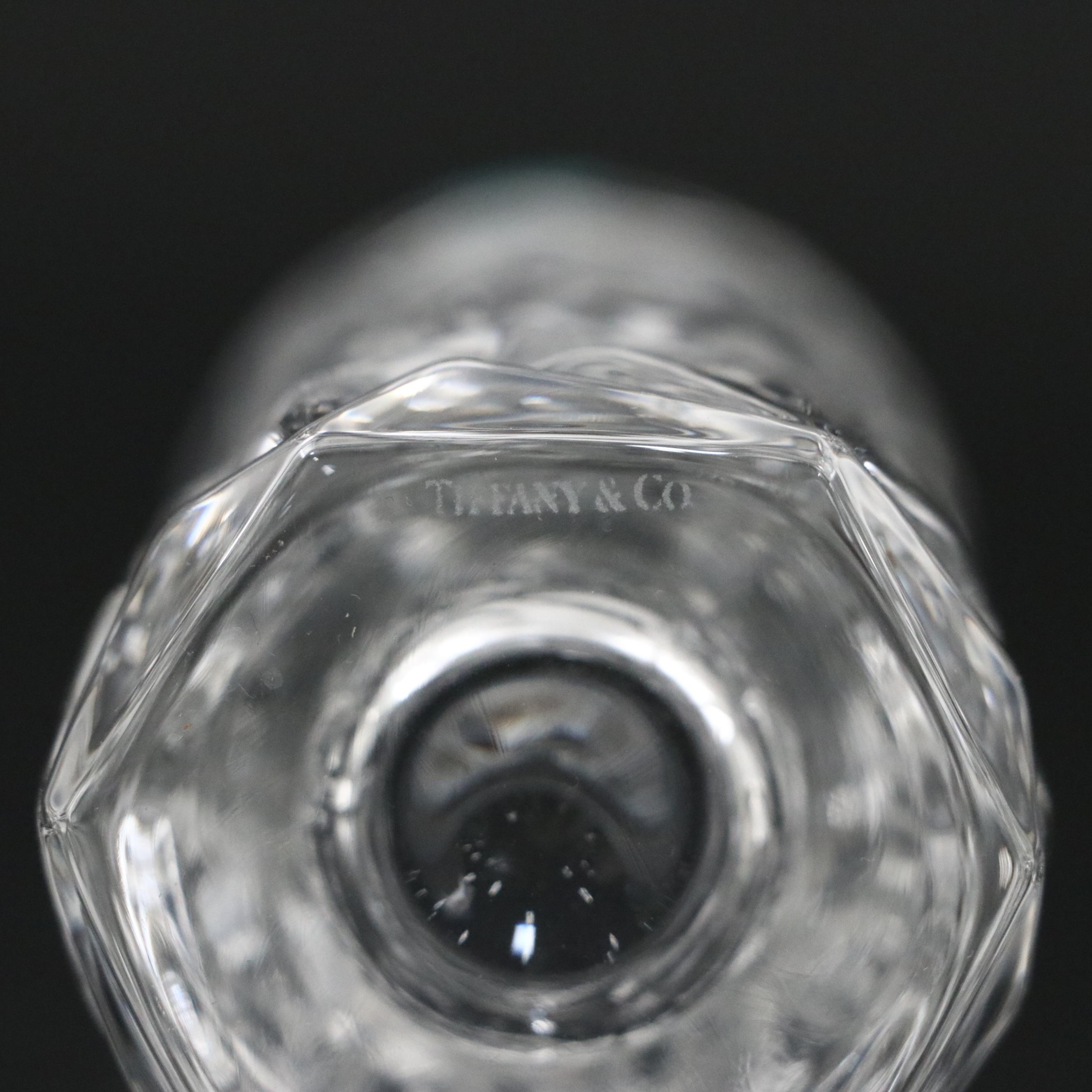 Tiffany & Co. "Rock Cut" Crystal Vase with Orrefors "San Michele" Crystal Bowl