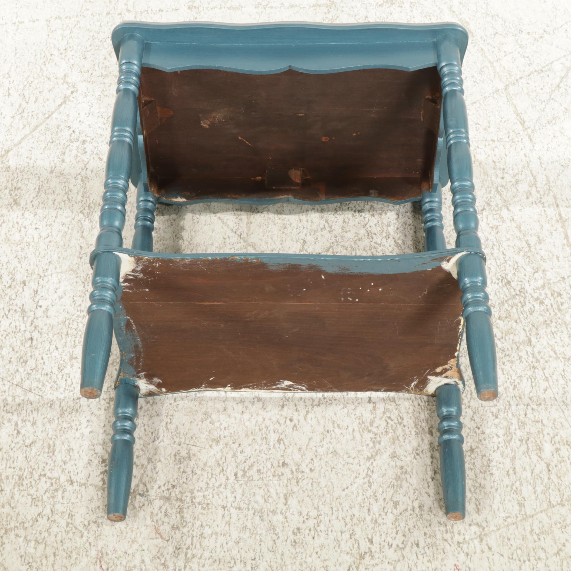 Painted Two-Tier Accent Table, Late 20th Century