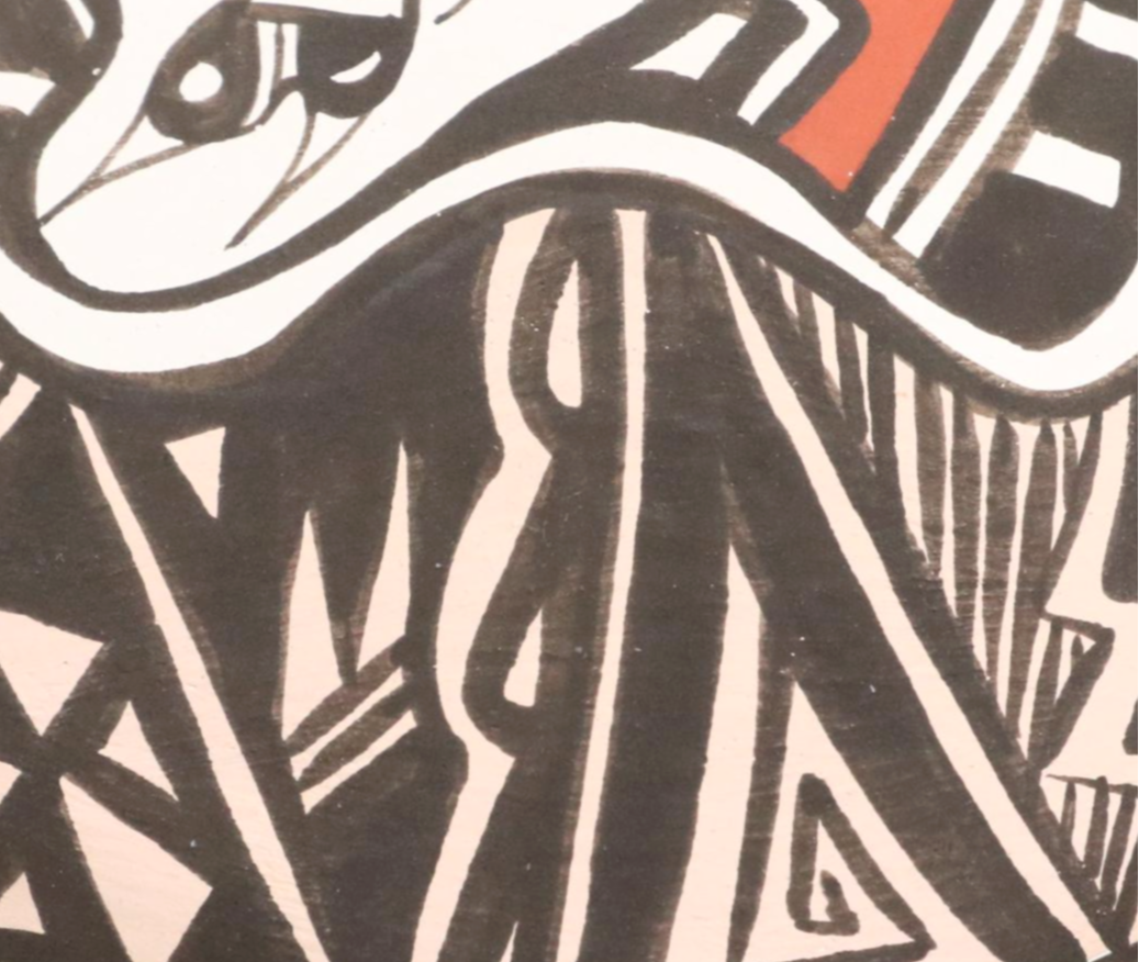 Rachel Concho Signed Ceramic Seed Pot with Insect Design