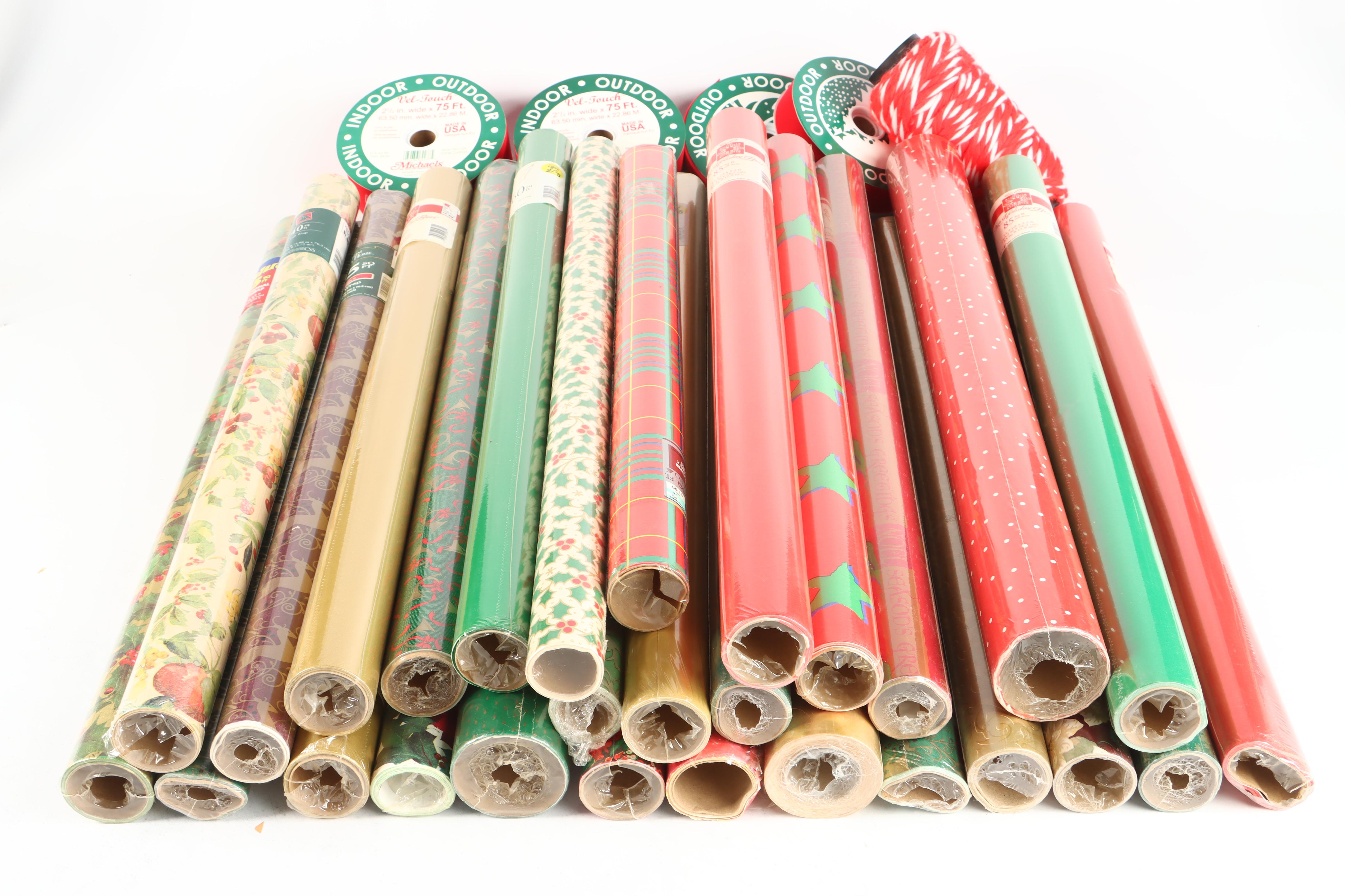 Hallmark Color Studio, Kirkland, and More Christmas Wrapping Paper and Ribbon