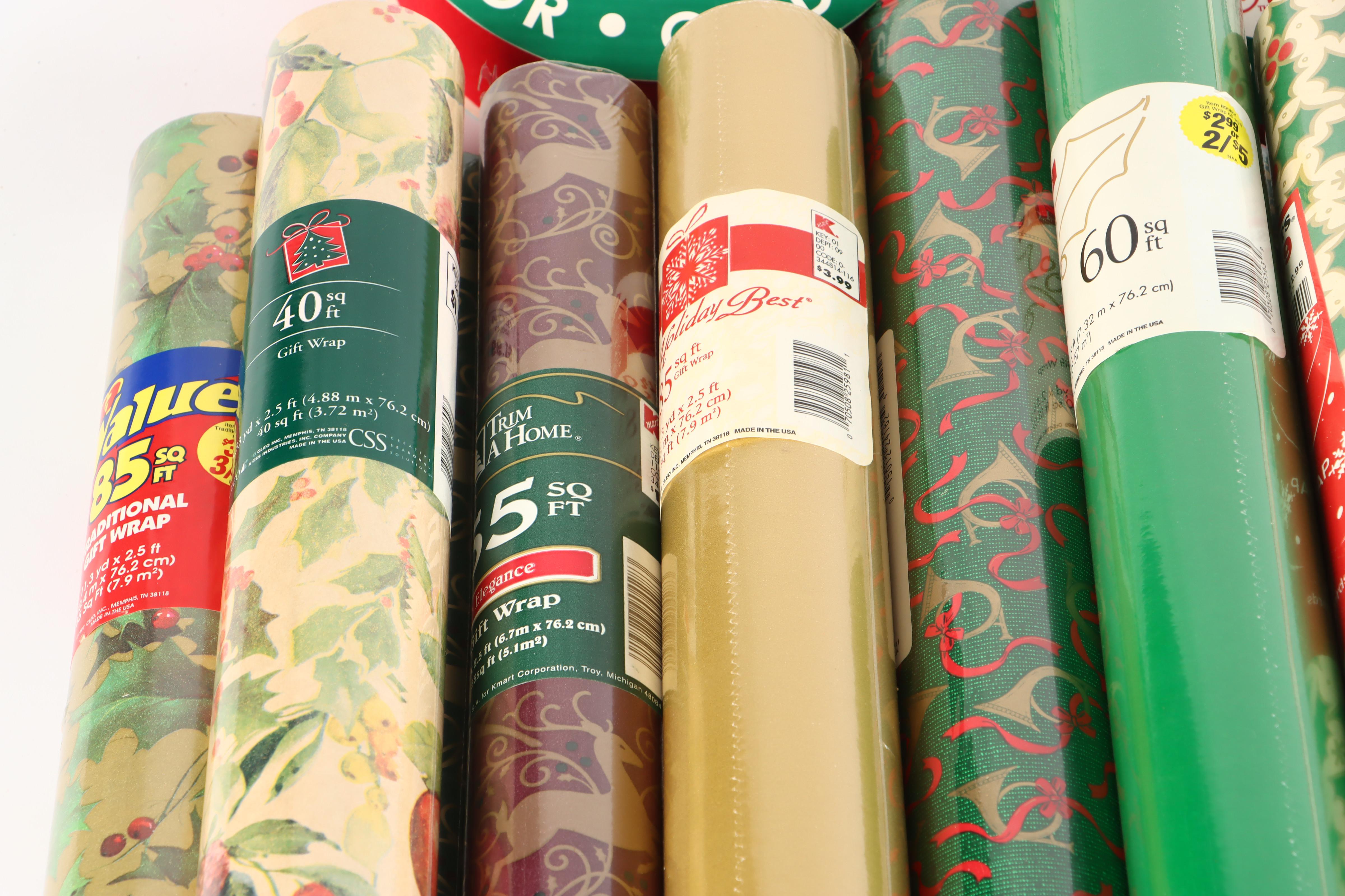 Hallmark Color Studio, Kirkland, and More Christmas Wrapping Paper and Ribbon