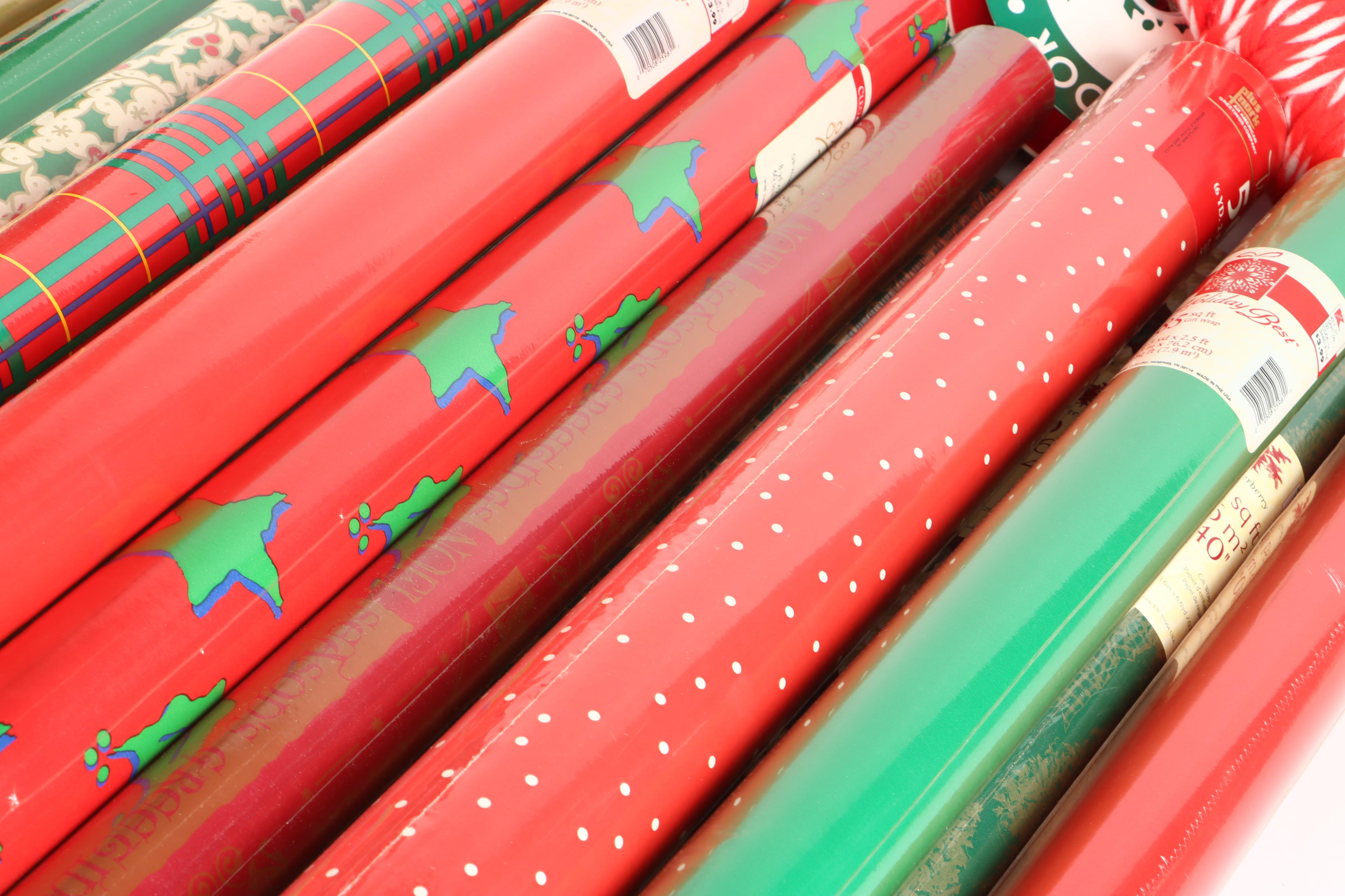 Hallmark Color Studio, Kirkland, and More Christmas Wrapping Paper and Ribbon
