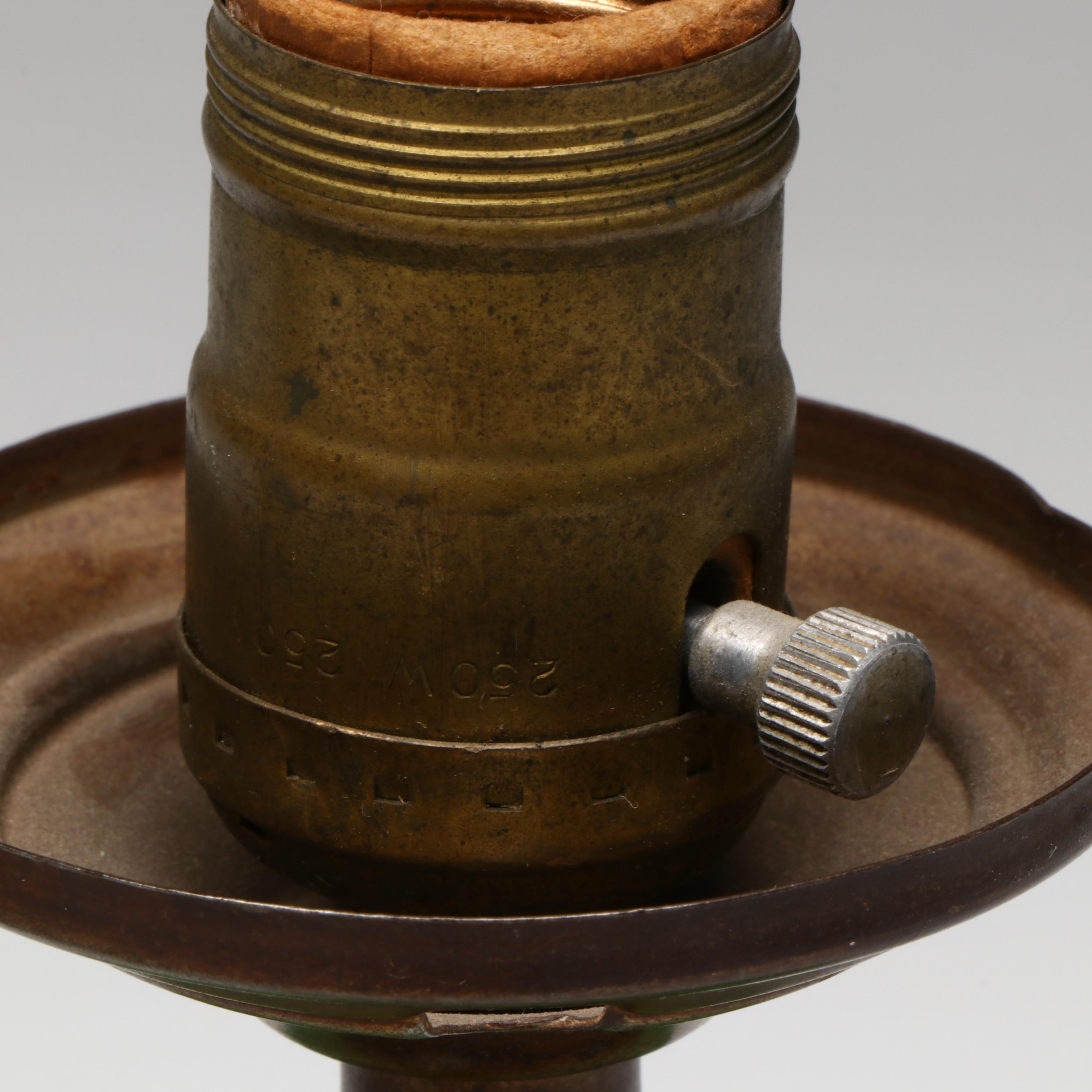 Art Deco Torpedo Satin Glass & Jadeite Glass Lamps, Hobnail & Other Shades