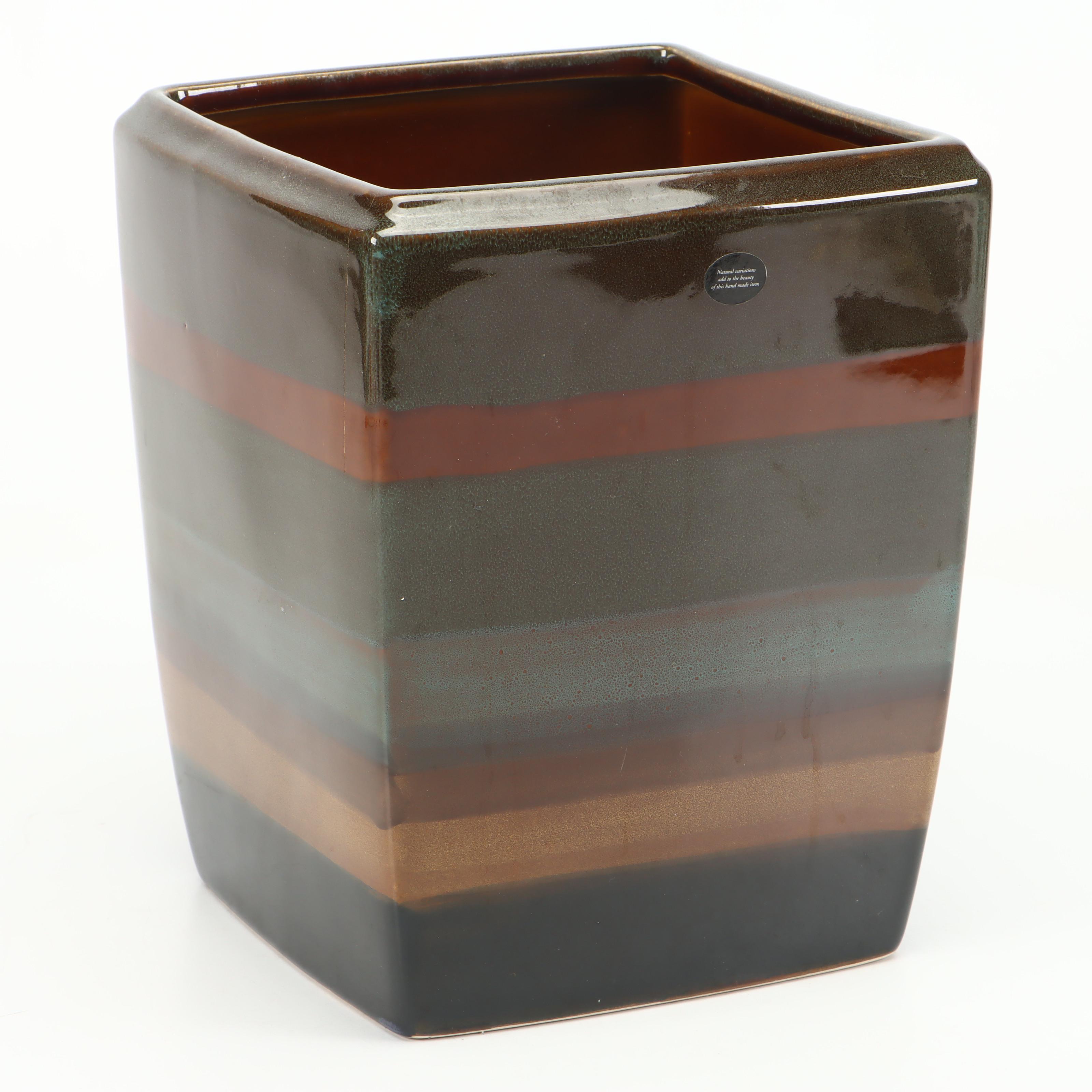 Famous Multicolored Trash Can, Toothbrush Holder, and Soap Dish