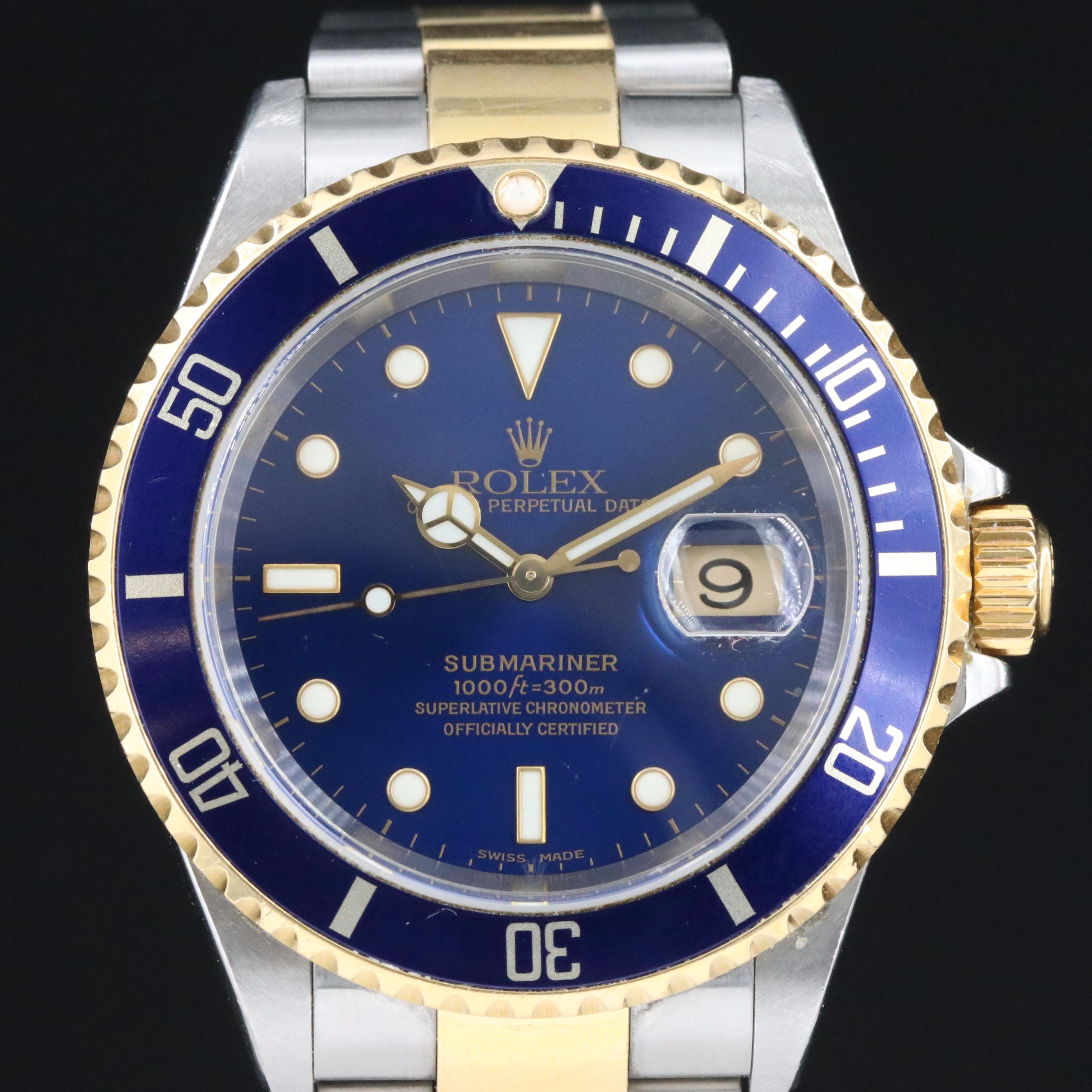 2002 Rolex Oyster Perpetual Submariner Date Watch