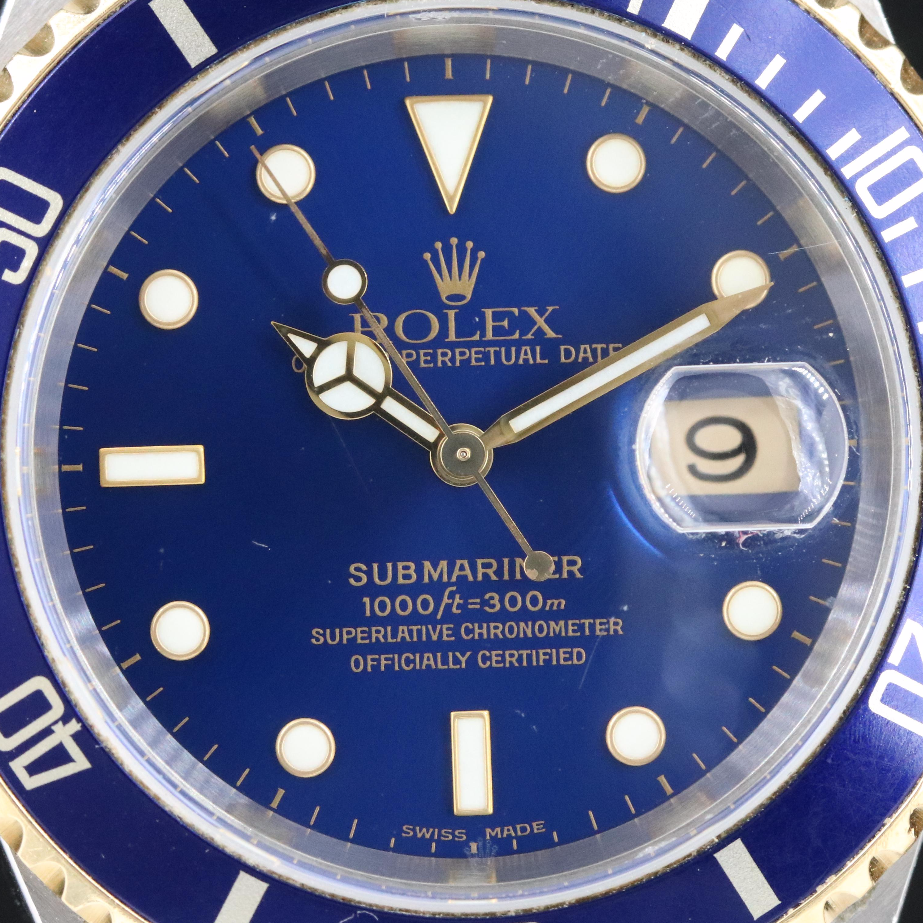 2002 Rolex Oyster Perpetual Submariner Date Watch