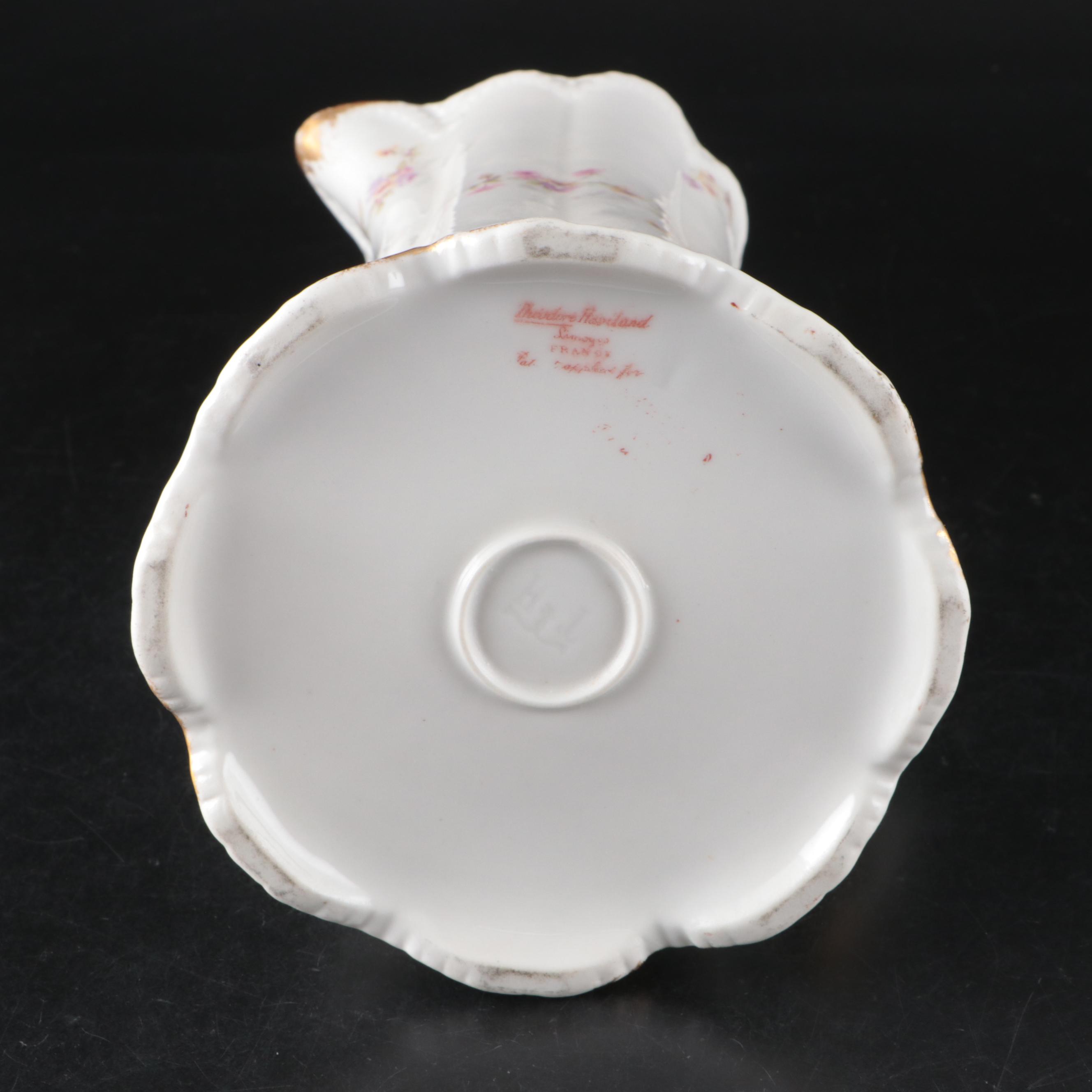 Theodore Haviland Limoges Porcelain Serveware with Plates and Teacups