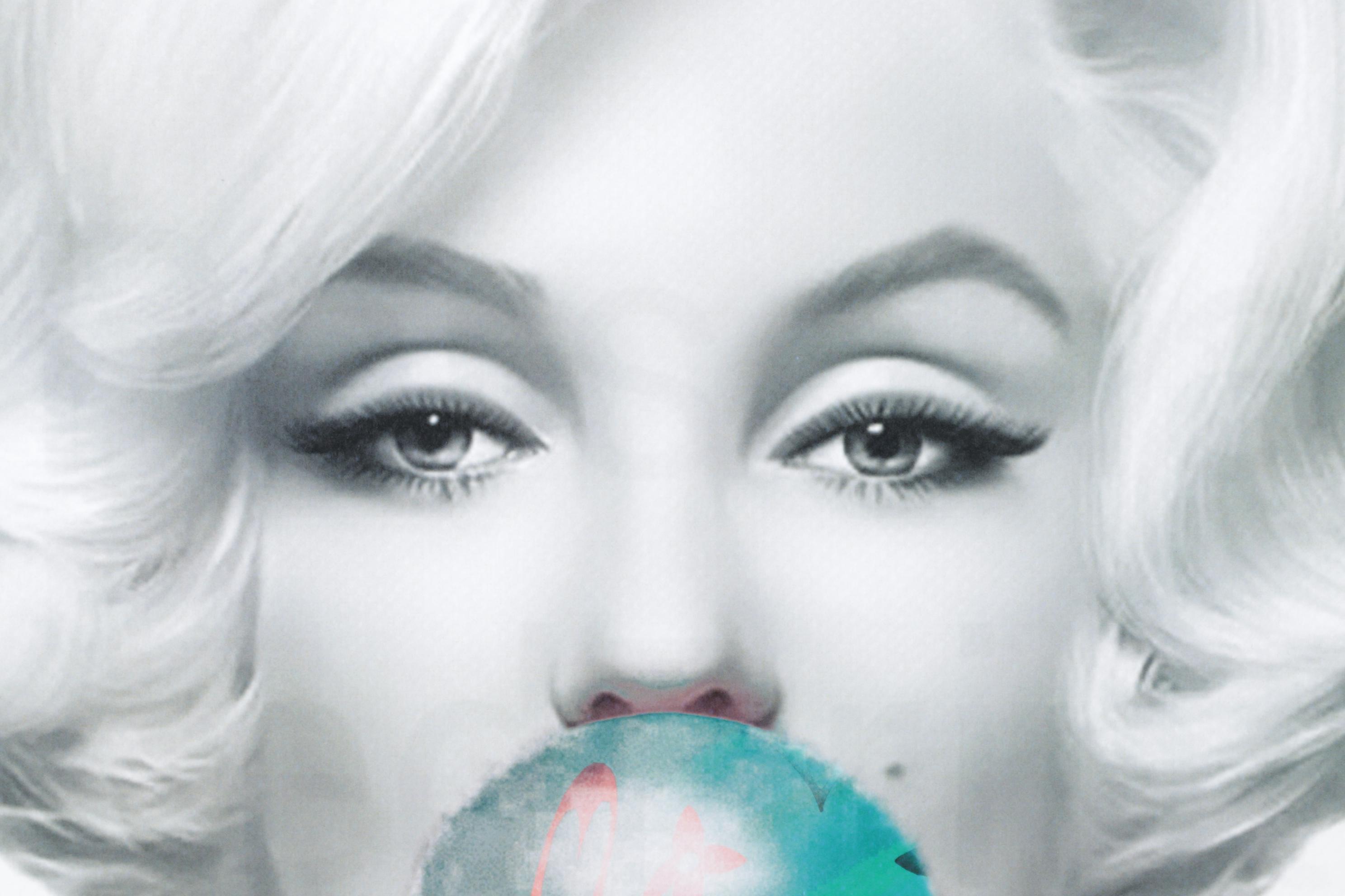 Death NYC Pop Art Graphic Print Featuring AI Marilyn Monroe, 2024