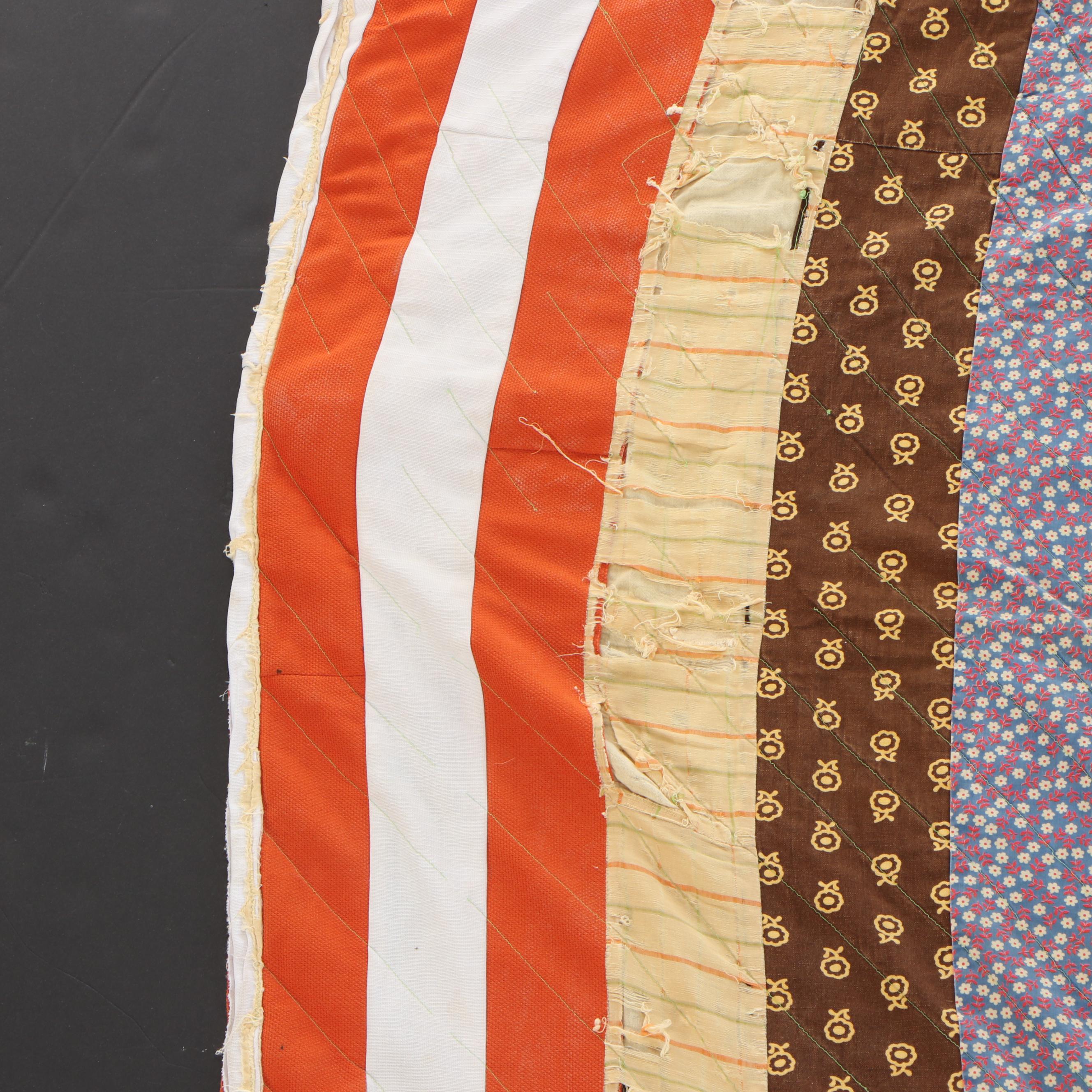 Hand-Pieced Scrappy Cotton and Calico Quilts