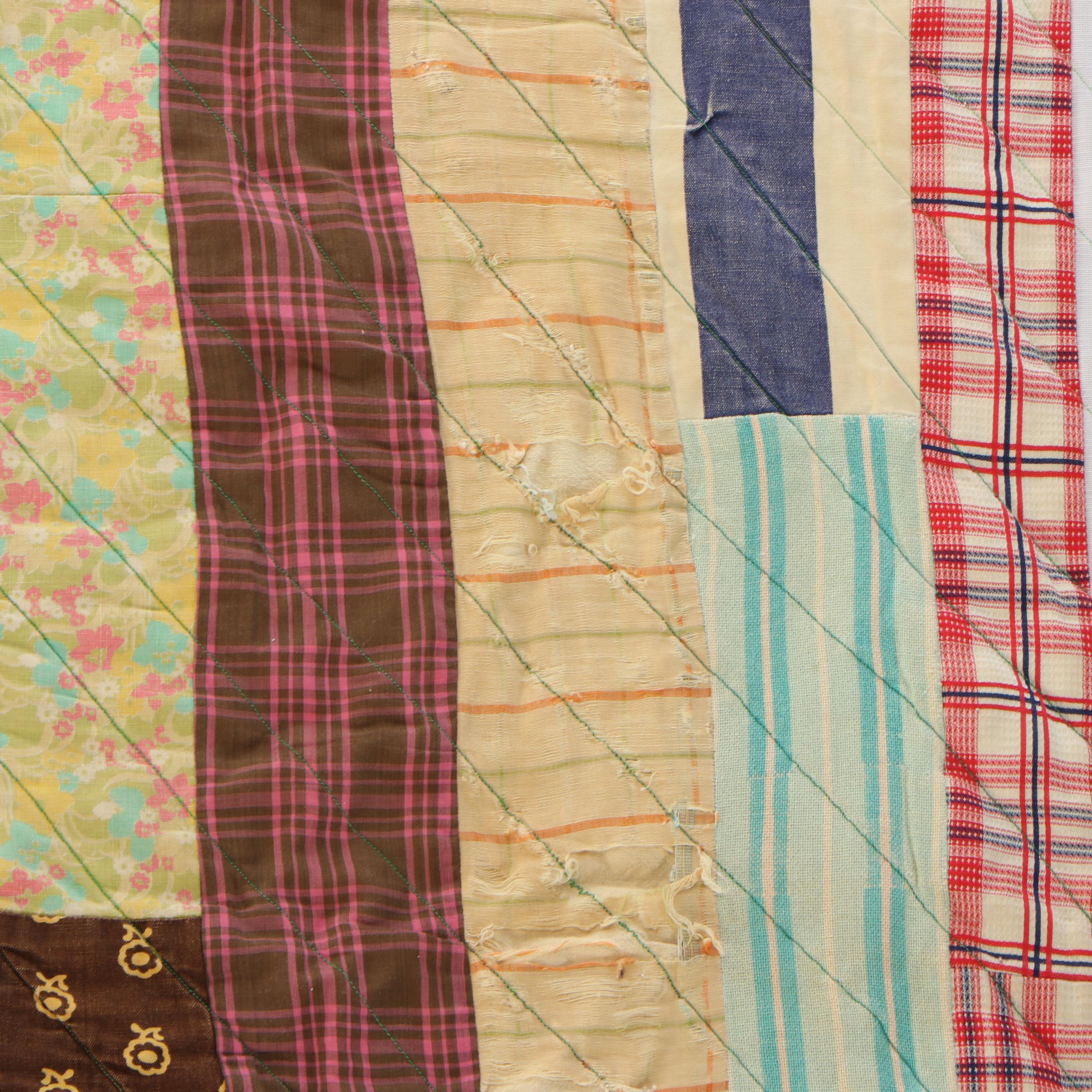 Hand-Pieced Scrappy Cotton and Calico Quilts