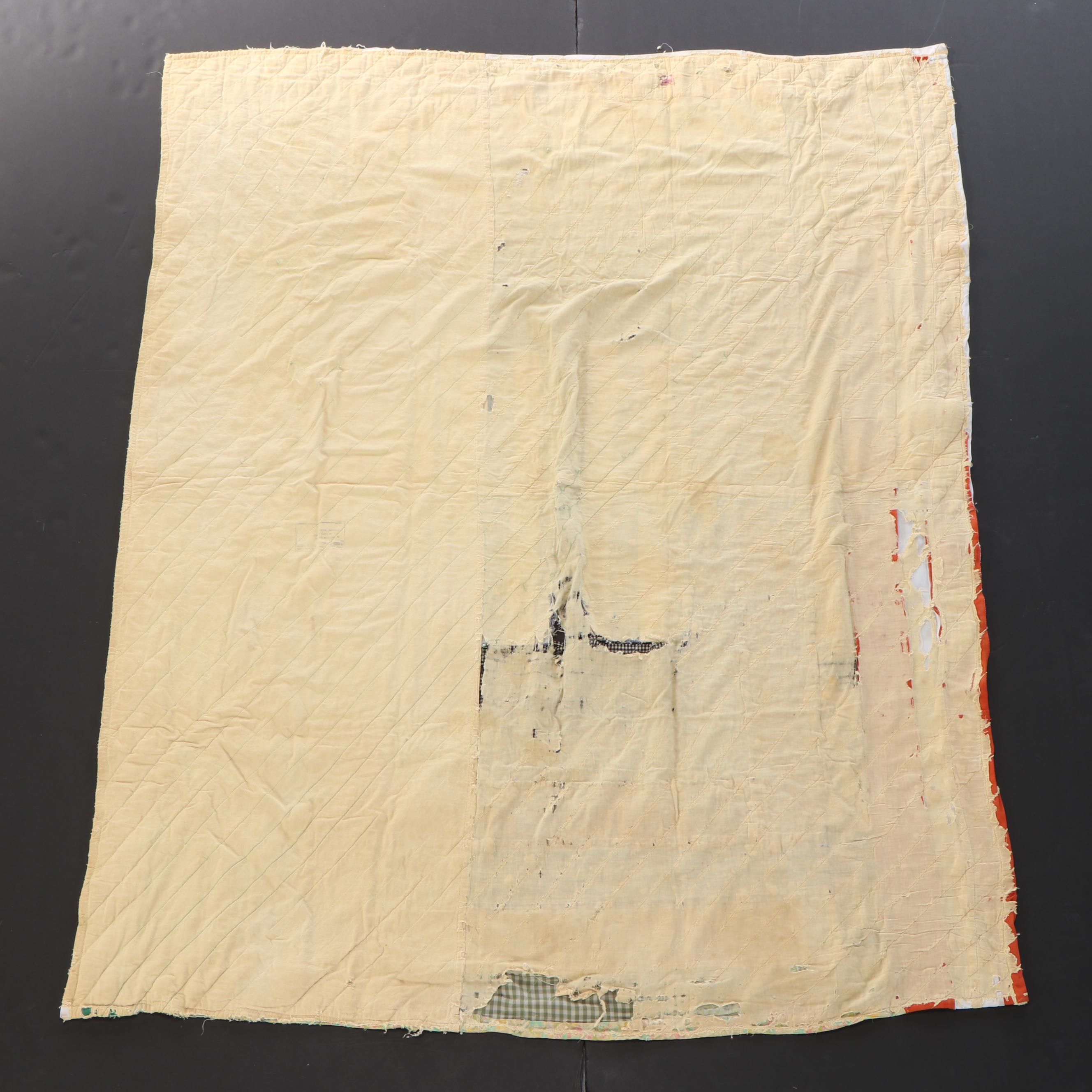 Hand-Pieced Scrappy Cotton and Calico Quilts