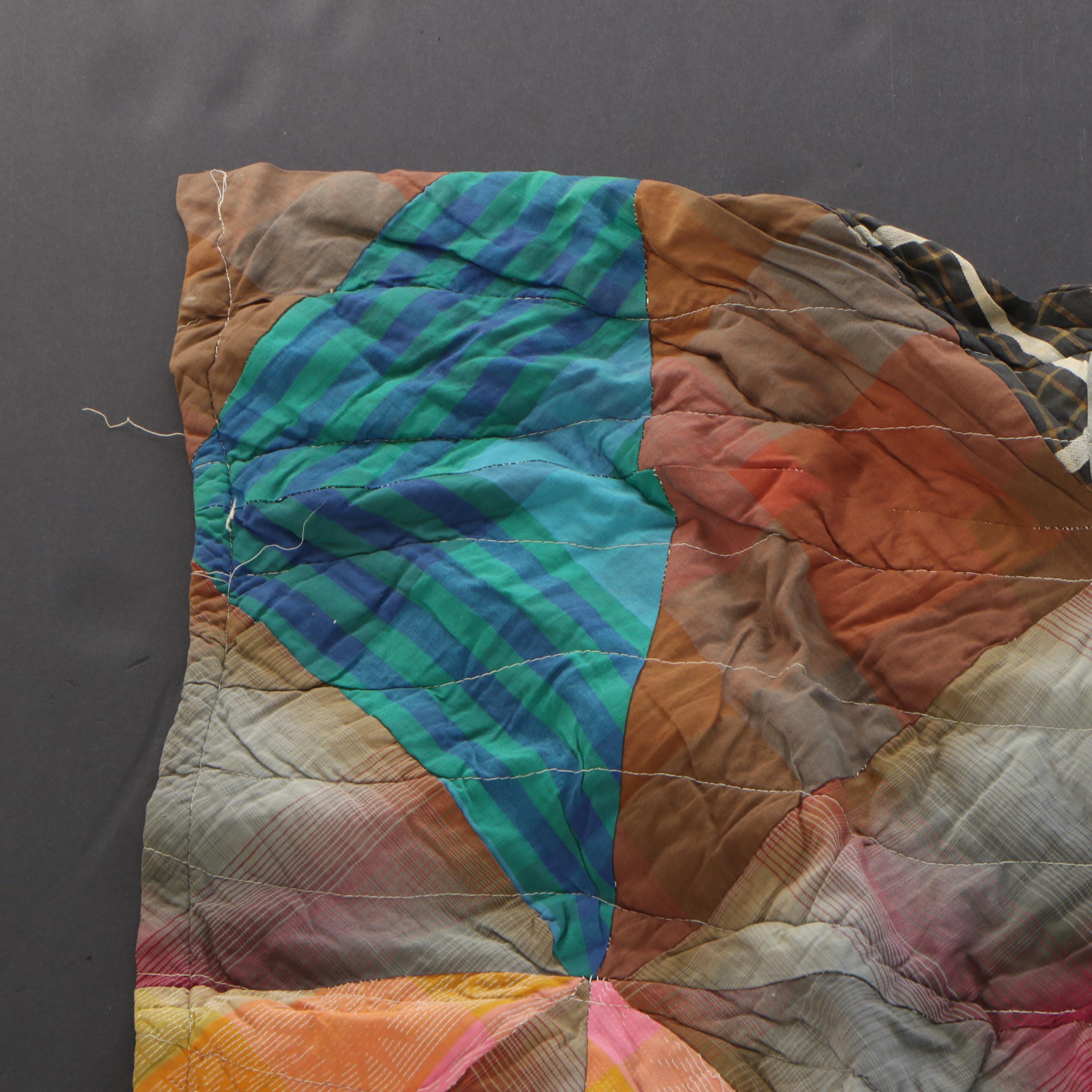 Hand-Pieced Scrappy Cotton and Calico Quilts