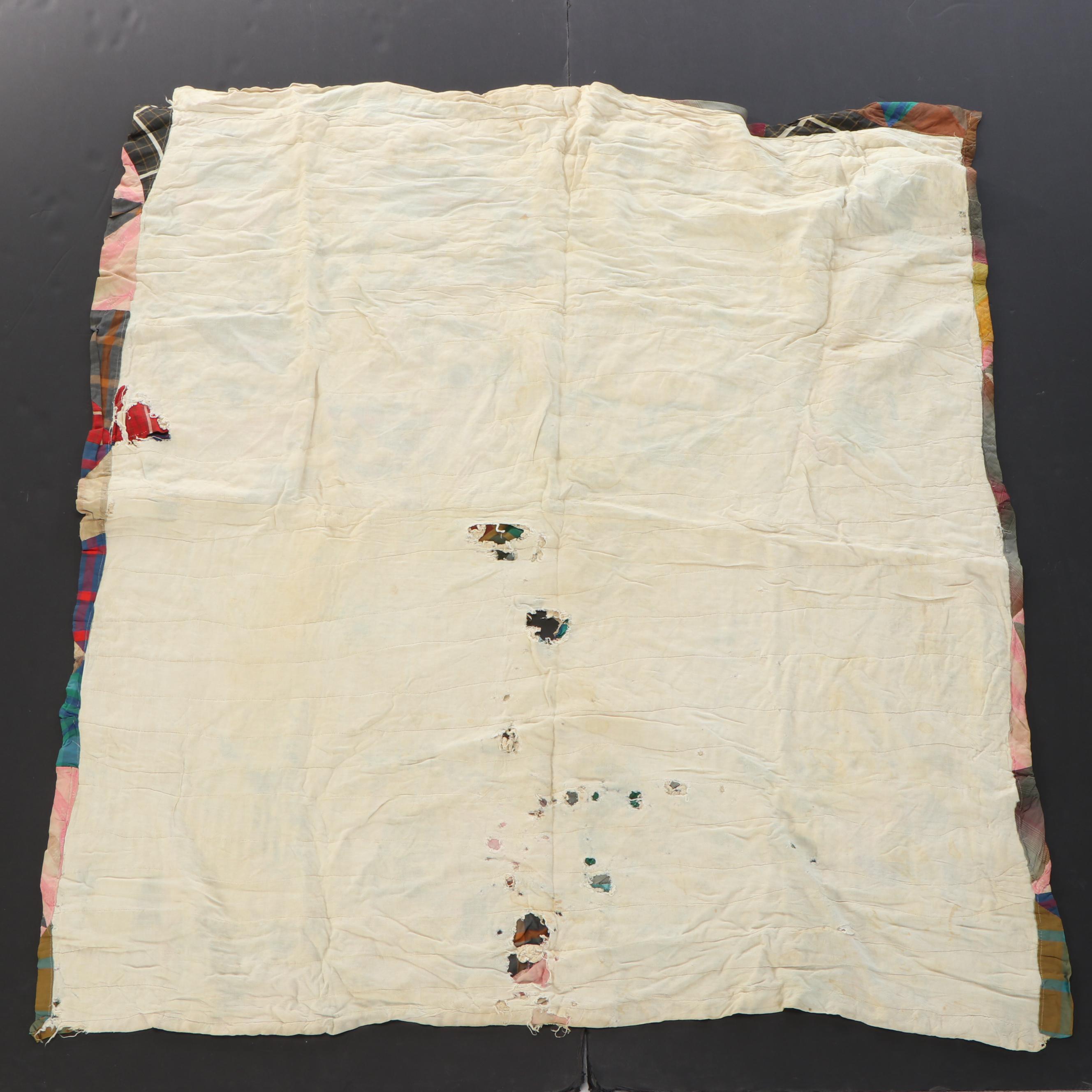 Hand-Pieced Scrappy Cotton and Calico Quilts