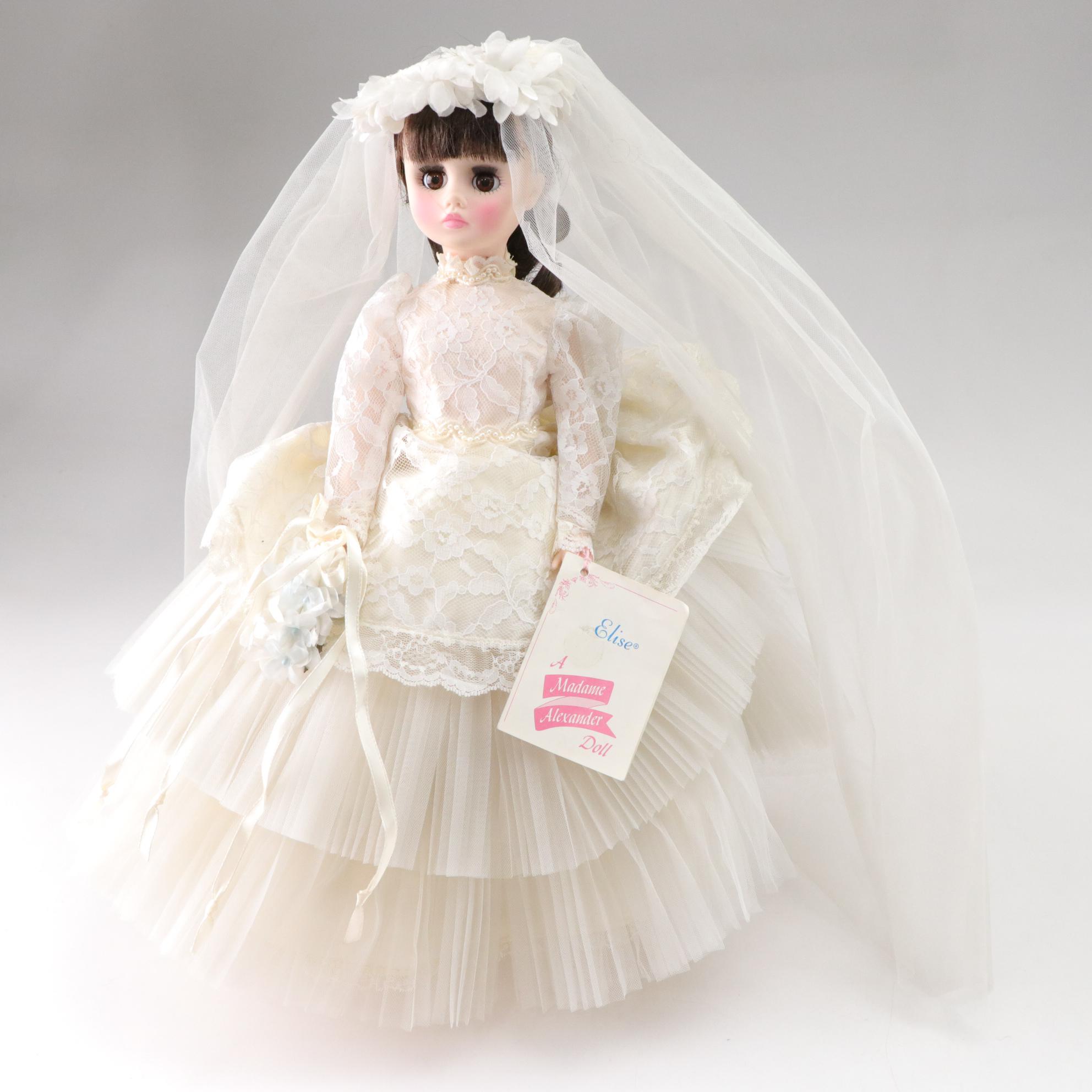 Madame Alexander Bridal Dolls with Wedding Cake Topper