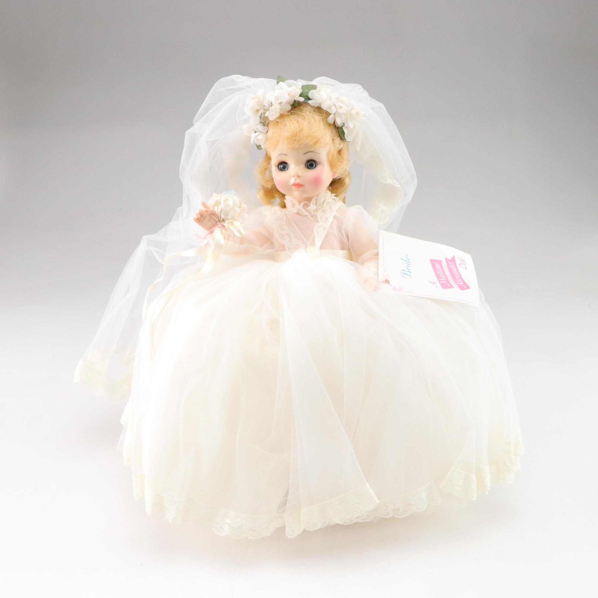 Madame Alexander Bridal Dolls with Wedding Cake Topper