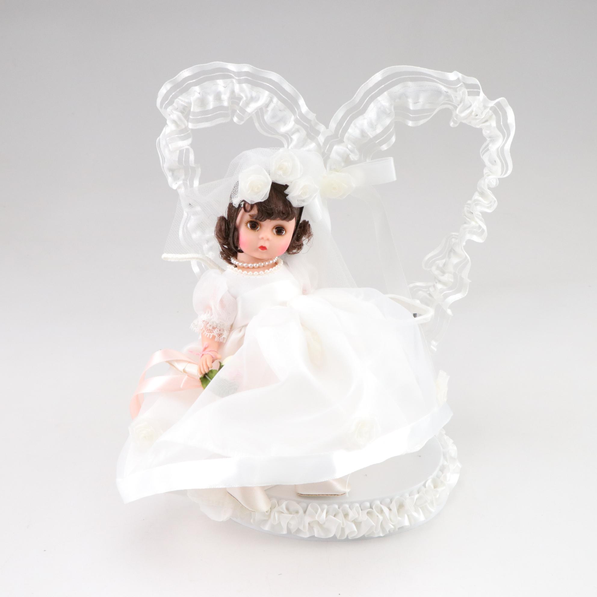 Madame Alexander Bridal Dolls with Wedding Cake Topper