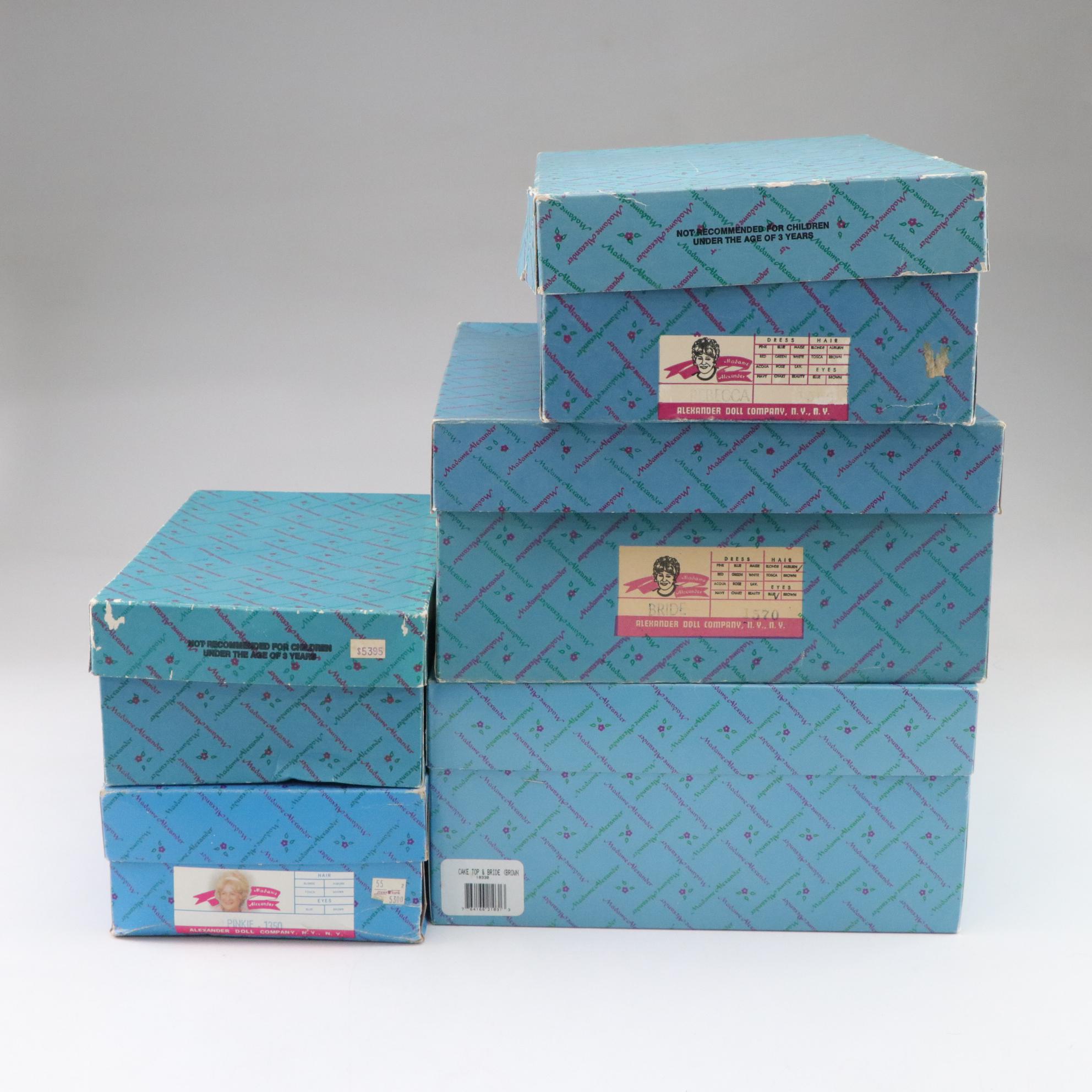 Madame Alexander Bridal Dolls with Wedding Cake Topper