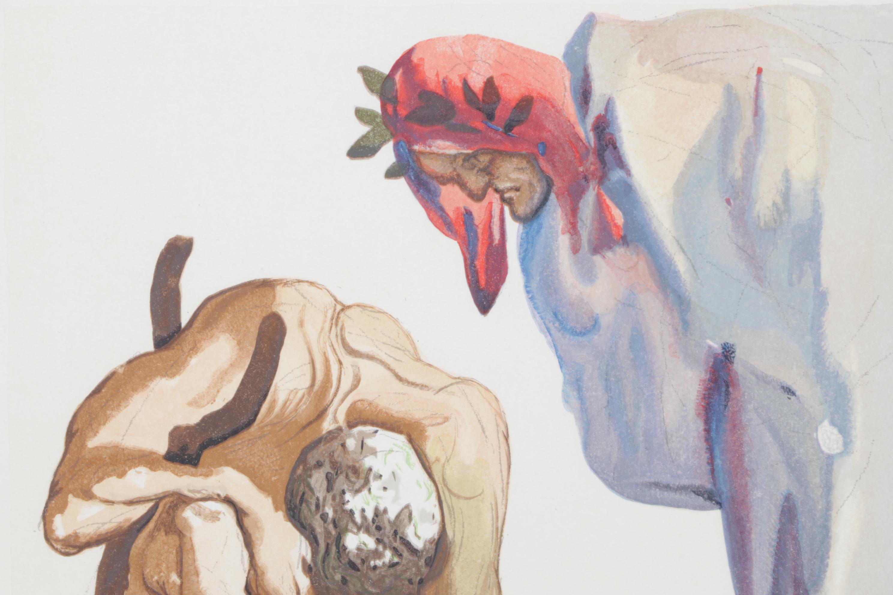 Salvador Dalí Wood Engraving "Les Princes de la Valle Fleurie"