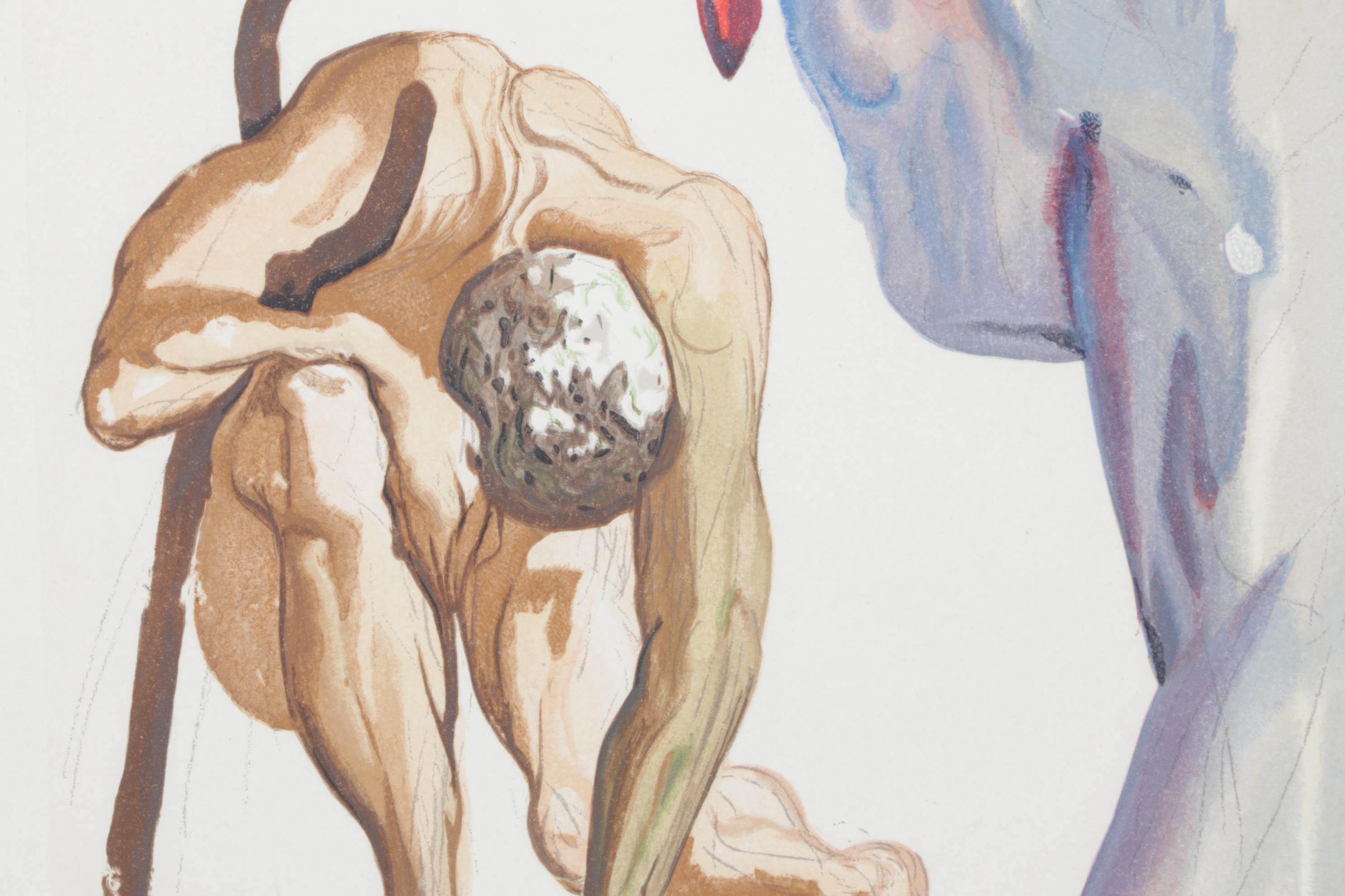 Salvador Dalí Wood Engraving "Les Princes de la Valle Fleurie"