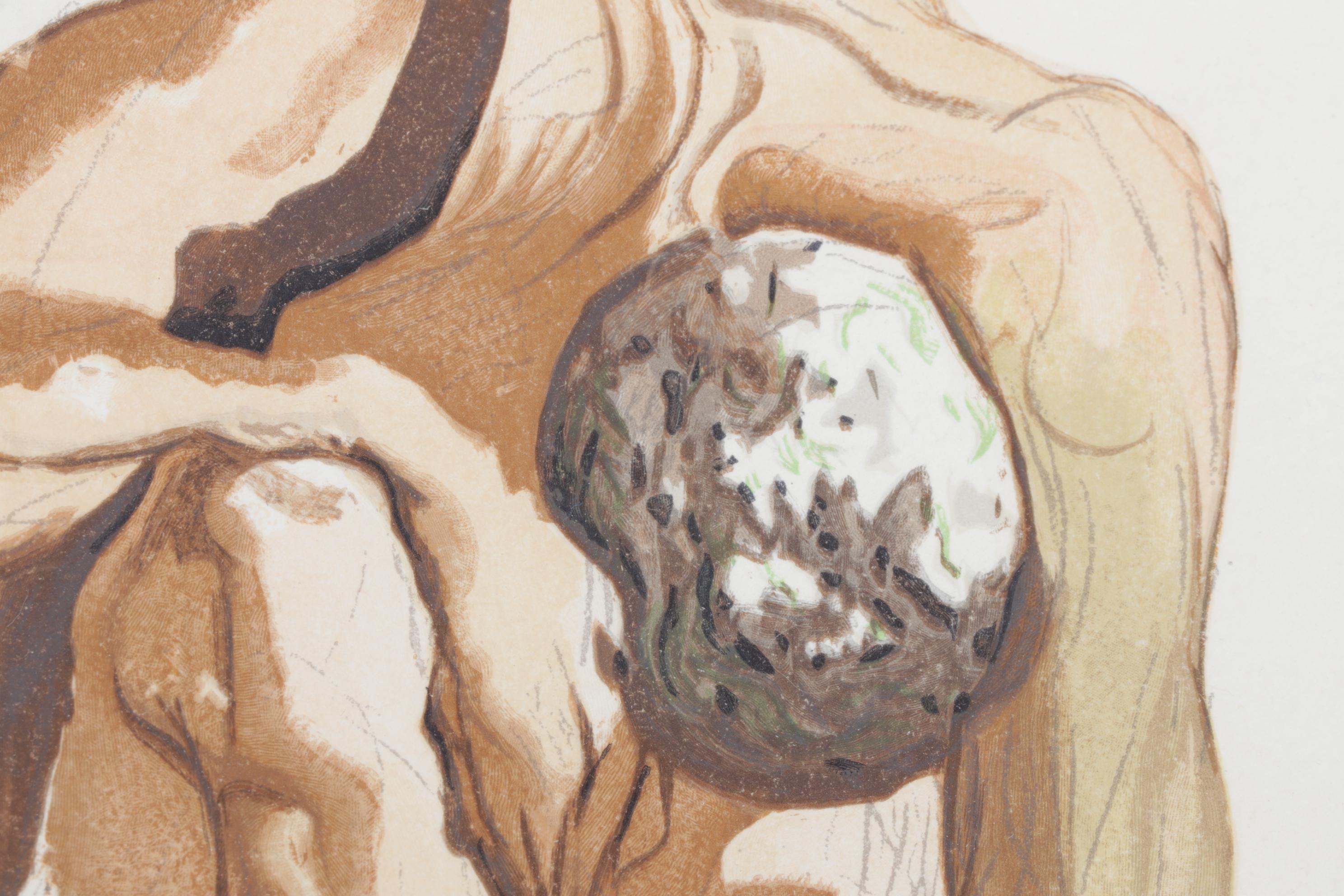 Salvador Dalí Wood Engraving "Les Princes de la Valle Fleurie"