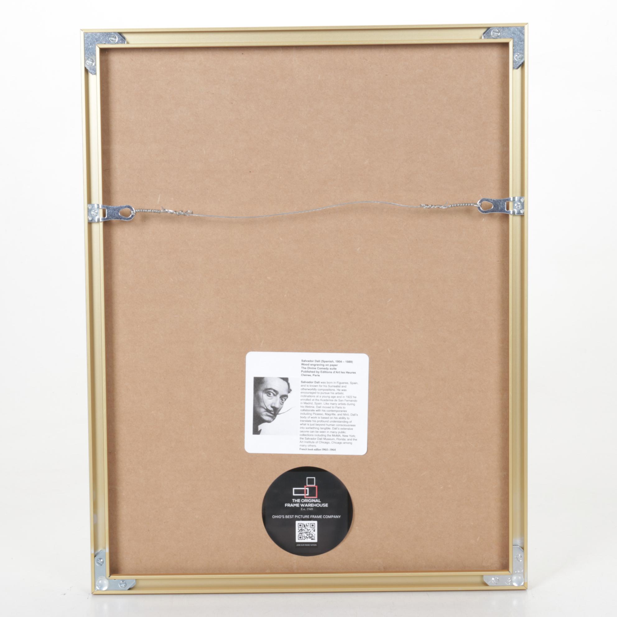 Salvador Dalí Wood Engraving "Arachne"