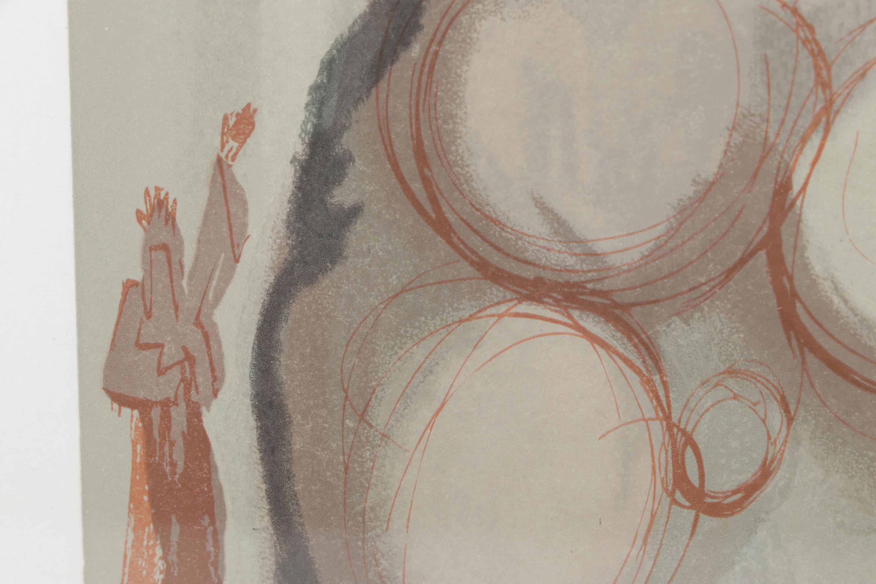 Salvador Dalí Wood Engraving Purgatory Canto 6