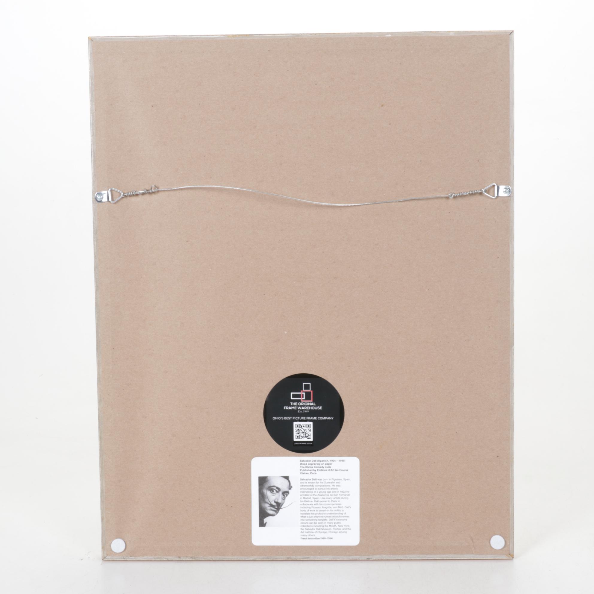 Salvador Dalí Wood Engraving Purgatory Canto 6